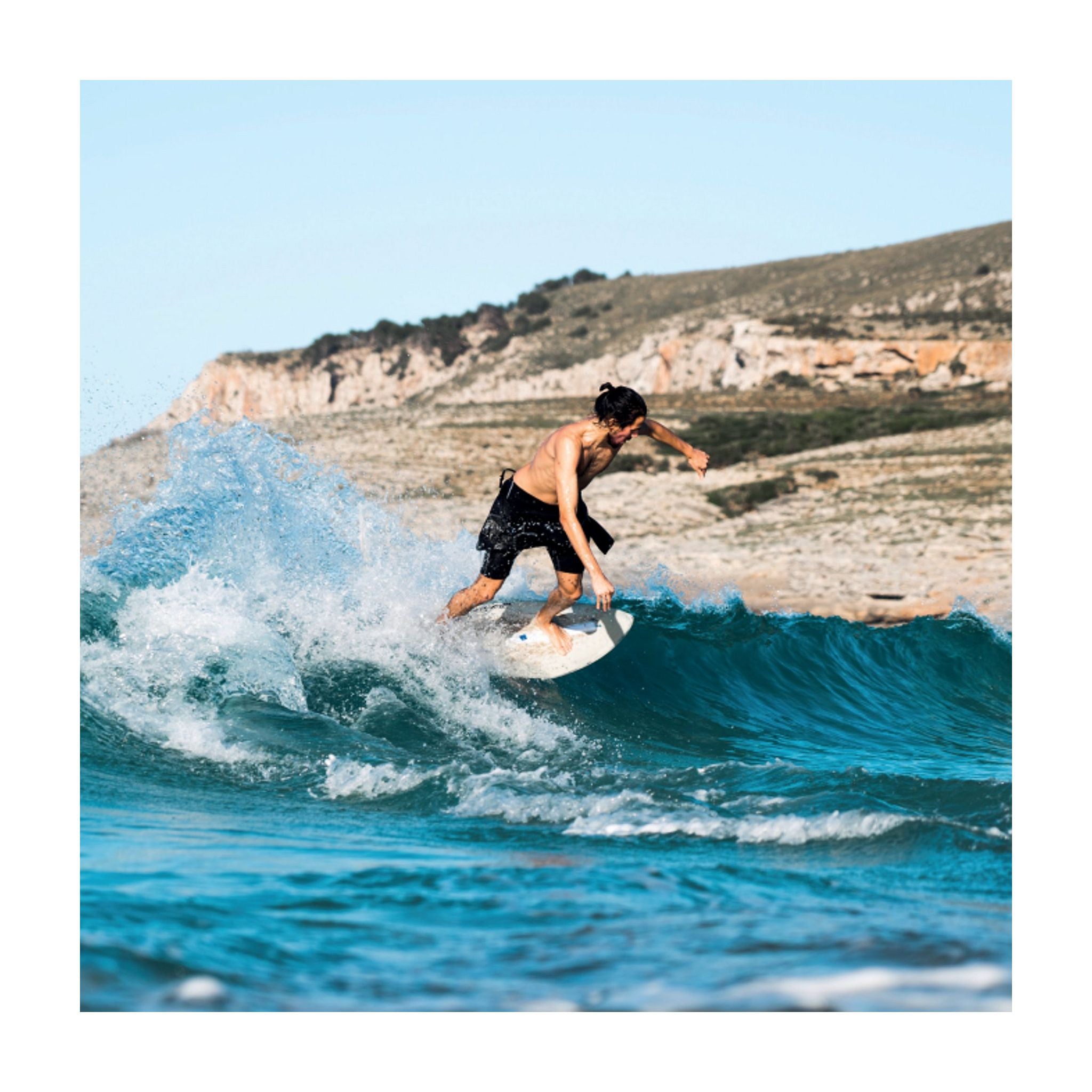 SkimOne EPS Epoxy Bambus CLOVER Skimboard 113 x 50 Lime