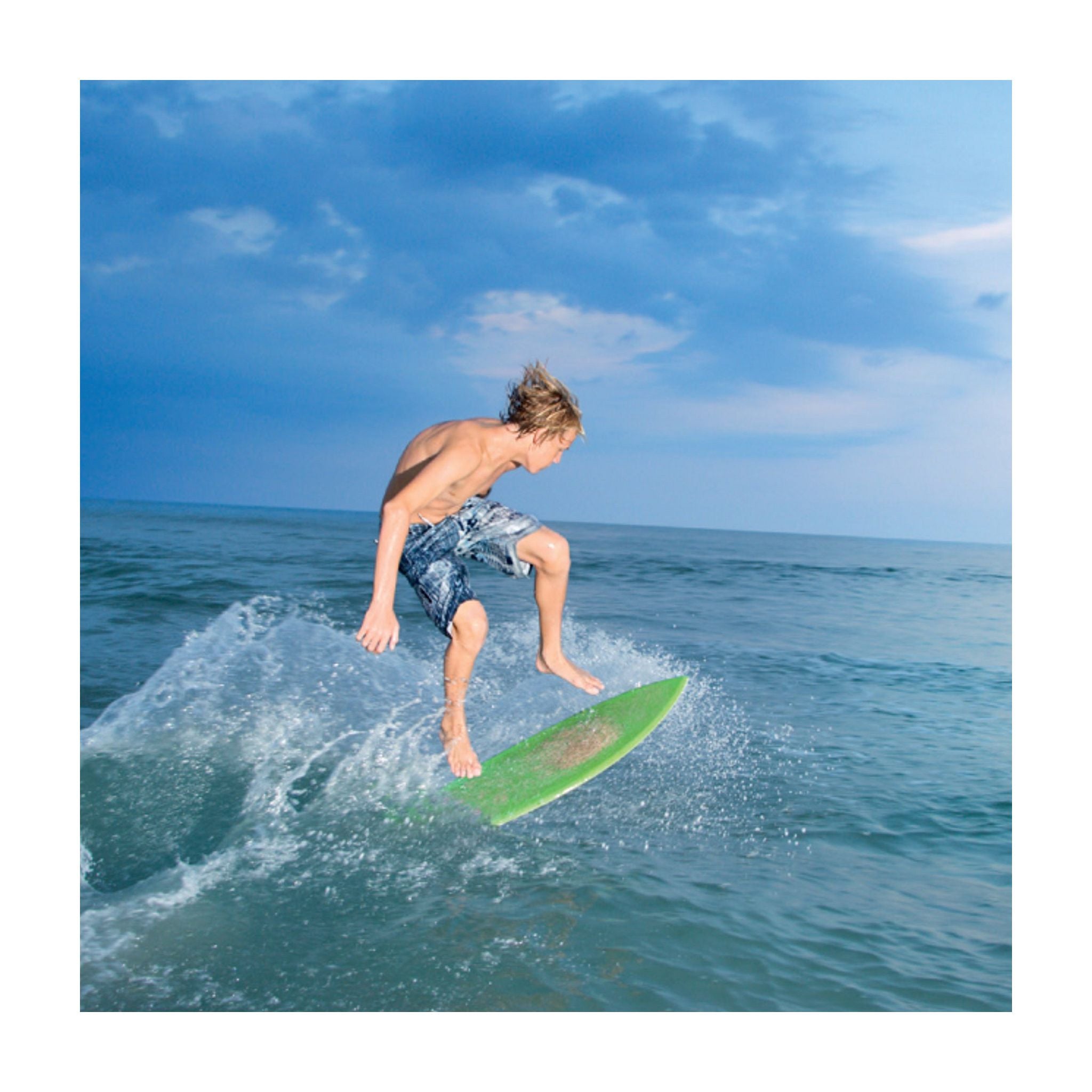 SkimOne EPS Epoxy Bambus CLOVER Skimboard 123 x 52 Orange