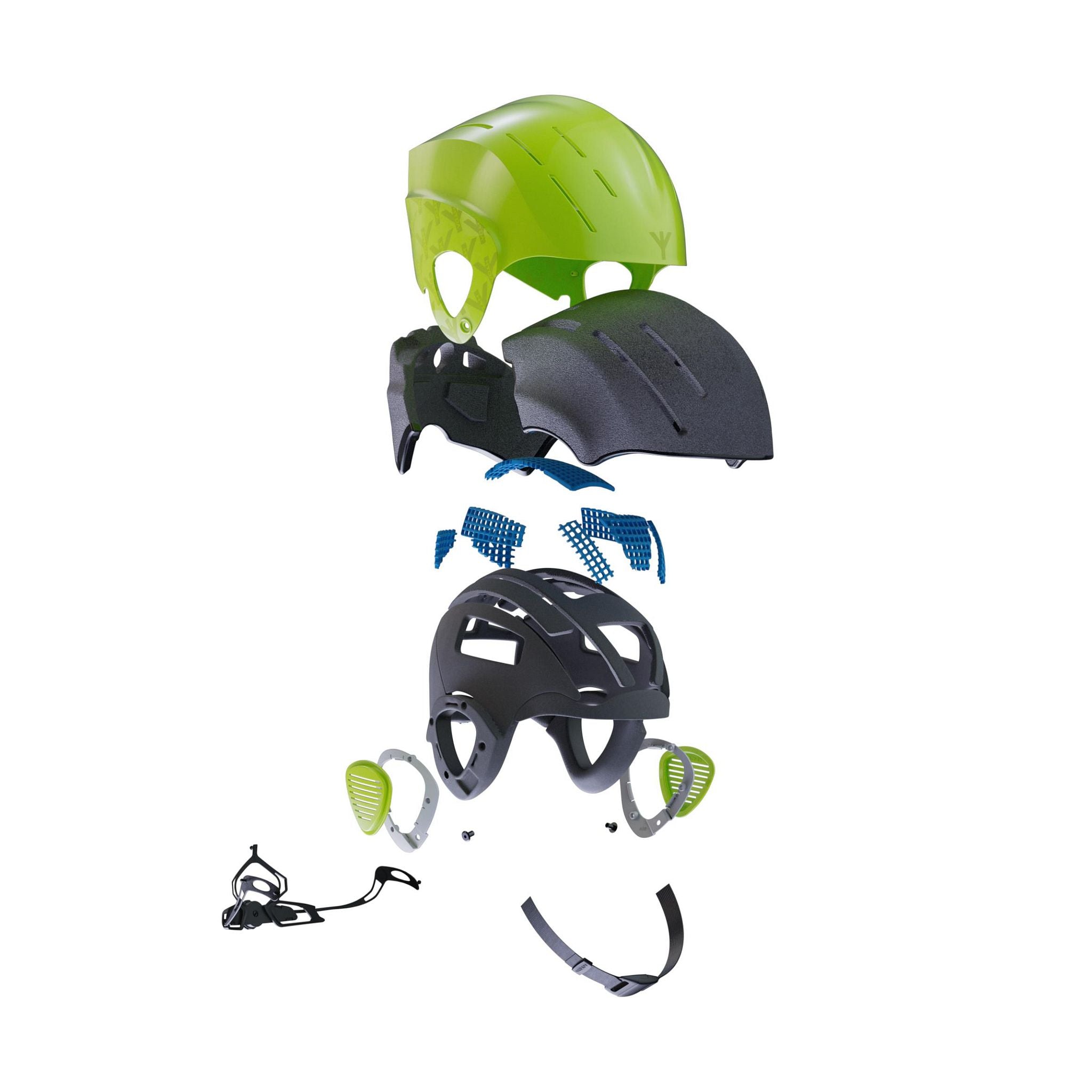 HYDA Coanda Fusion Wassersport Helm Lime Lumen
