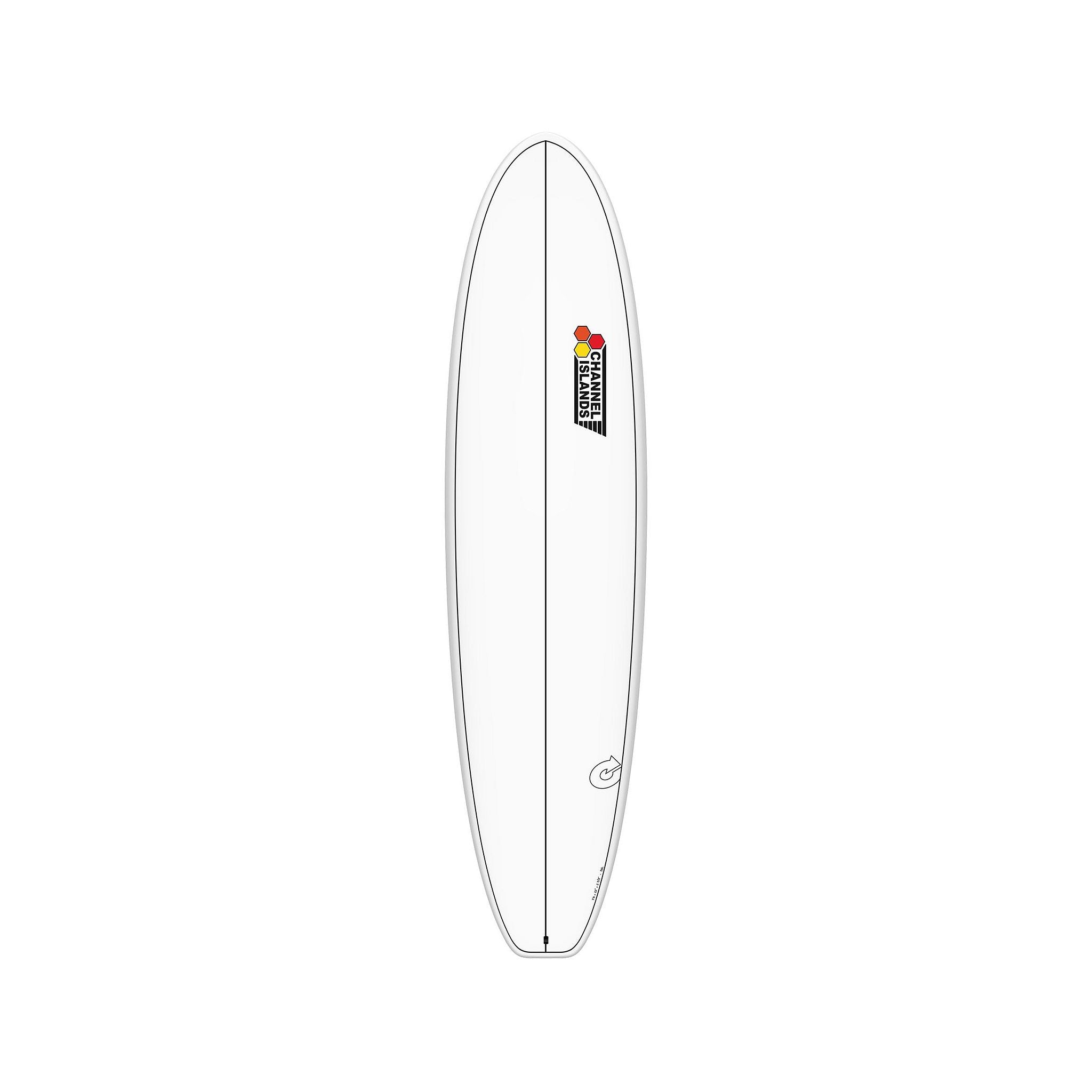 Surfboard CHANNEL ISLANDS X-lite Chancho 7.6 White Mini Longboard