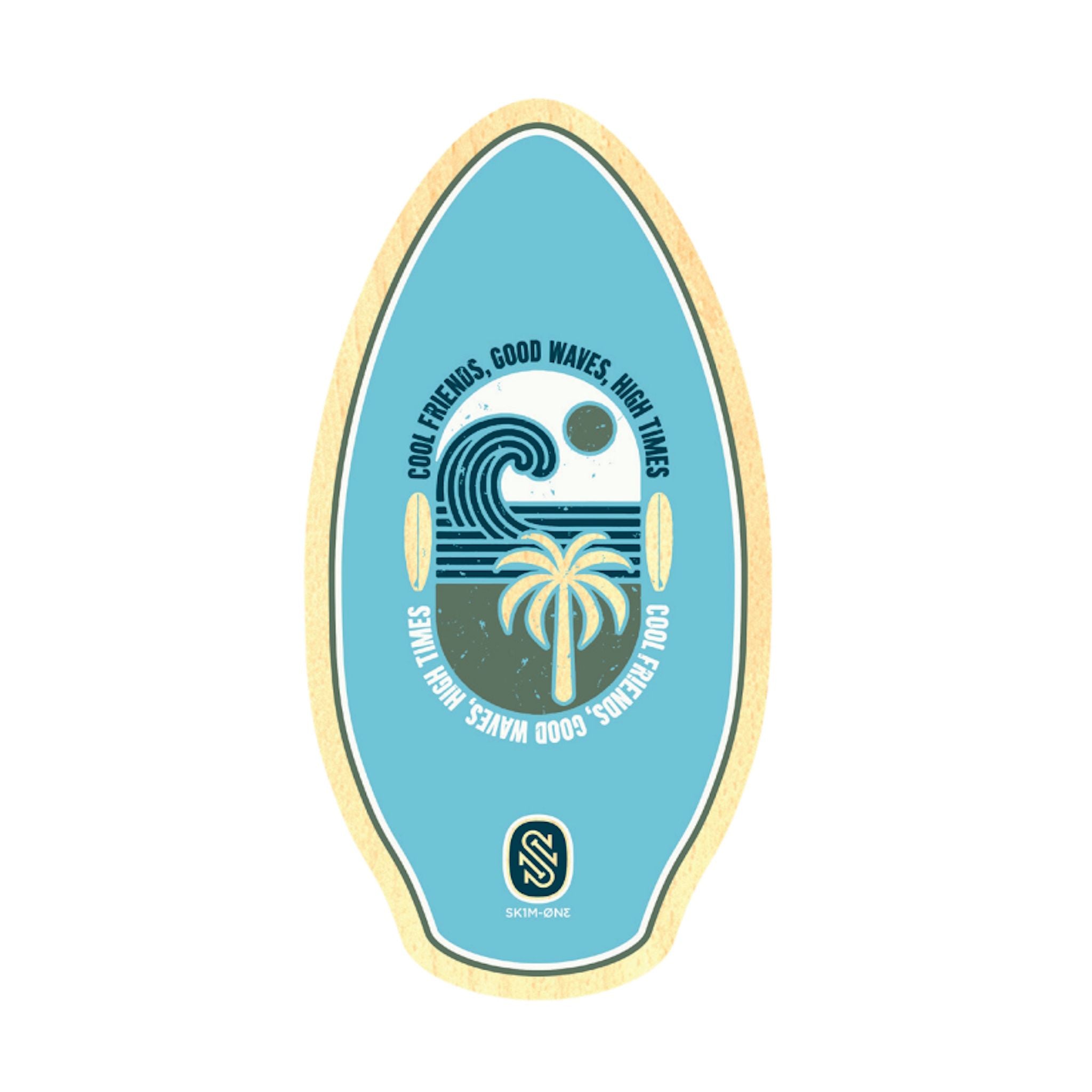 Skimboard SkimOne Holz High Times 105 x 53 White