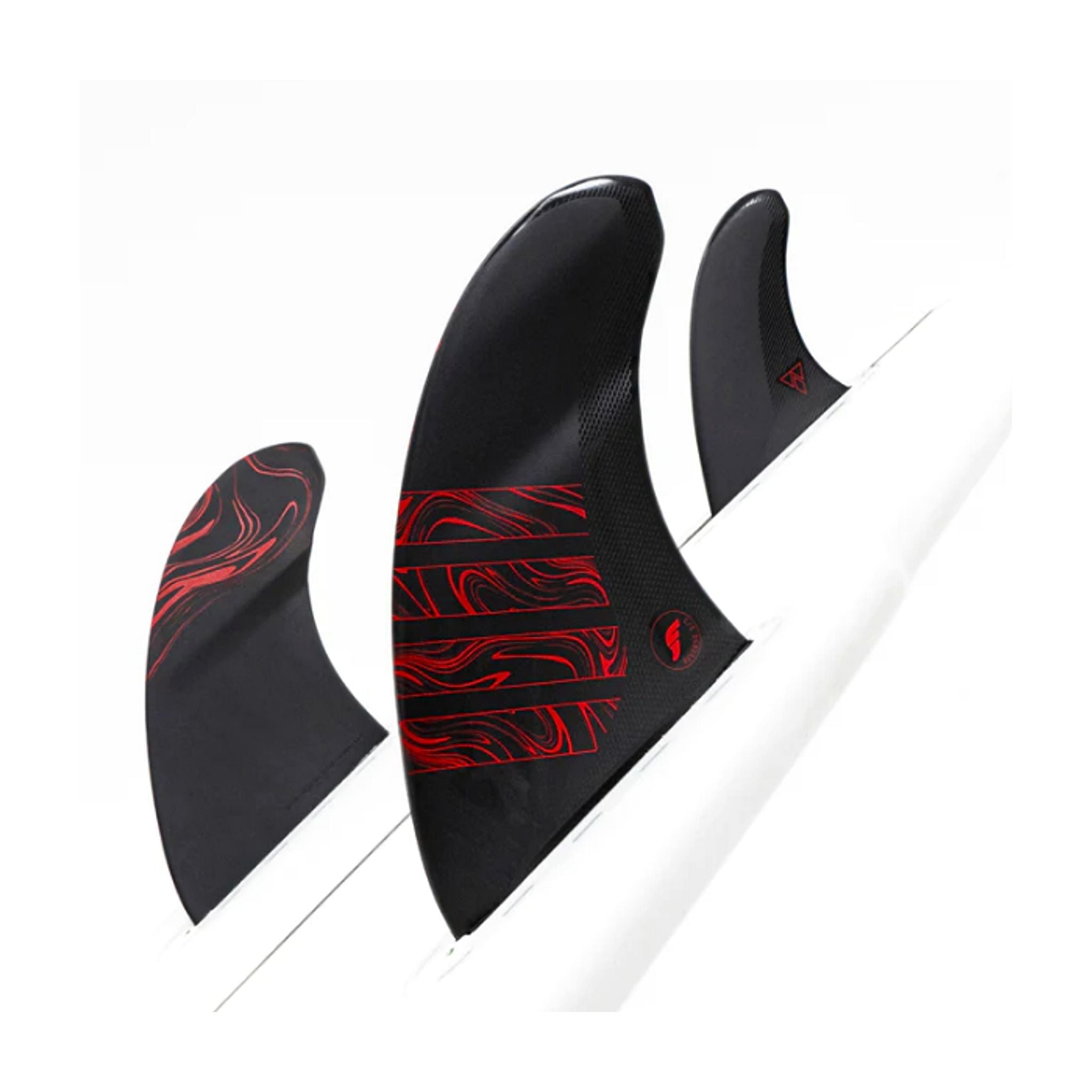 Futures Twin Tri Fin Set 3/2 Reverse Alpha Unisize Red