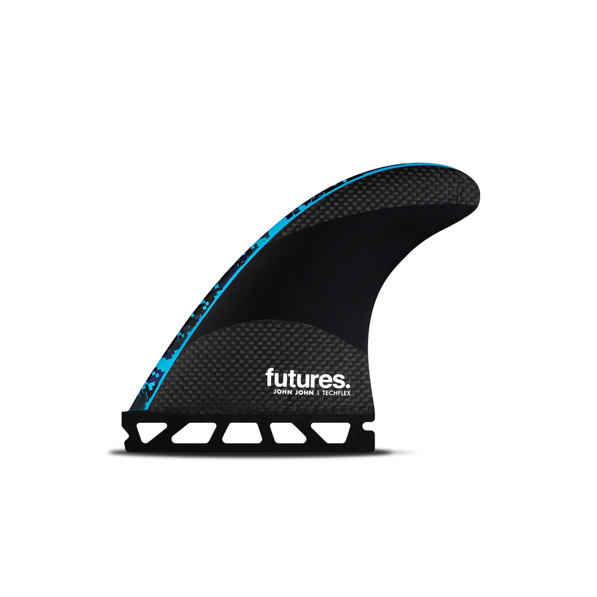 FUTURES Thruster Fin Set John John Techflex S Blue 3.8