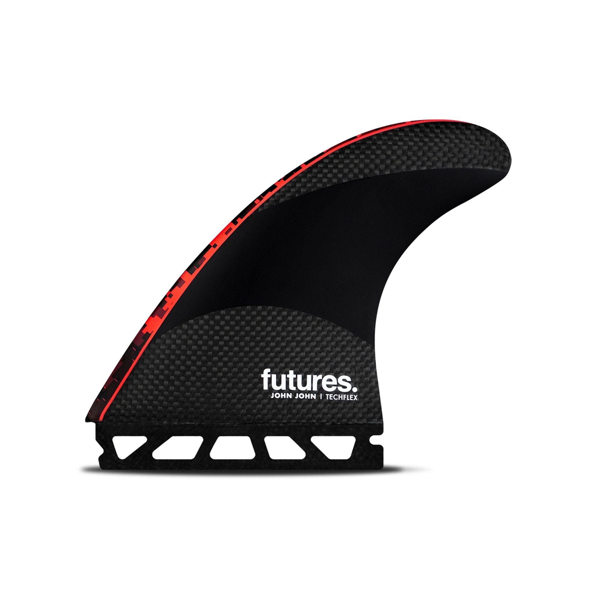 FUTURES Thruster Fin Set John John Techflex L Red 3.4