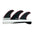 FUTURES Thruster Fin Set Jordy Smith Honeycomb