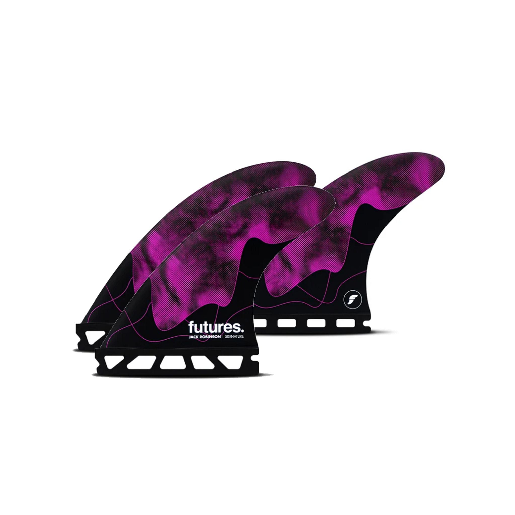 FUTURES Thruster Fin Set Jack Robinson S Purple 5.9