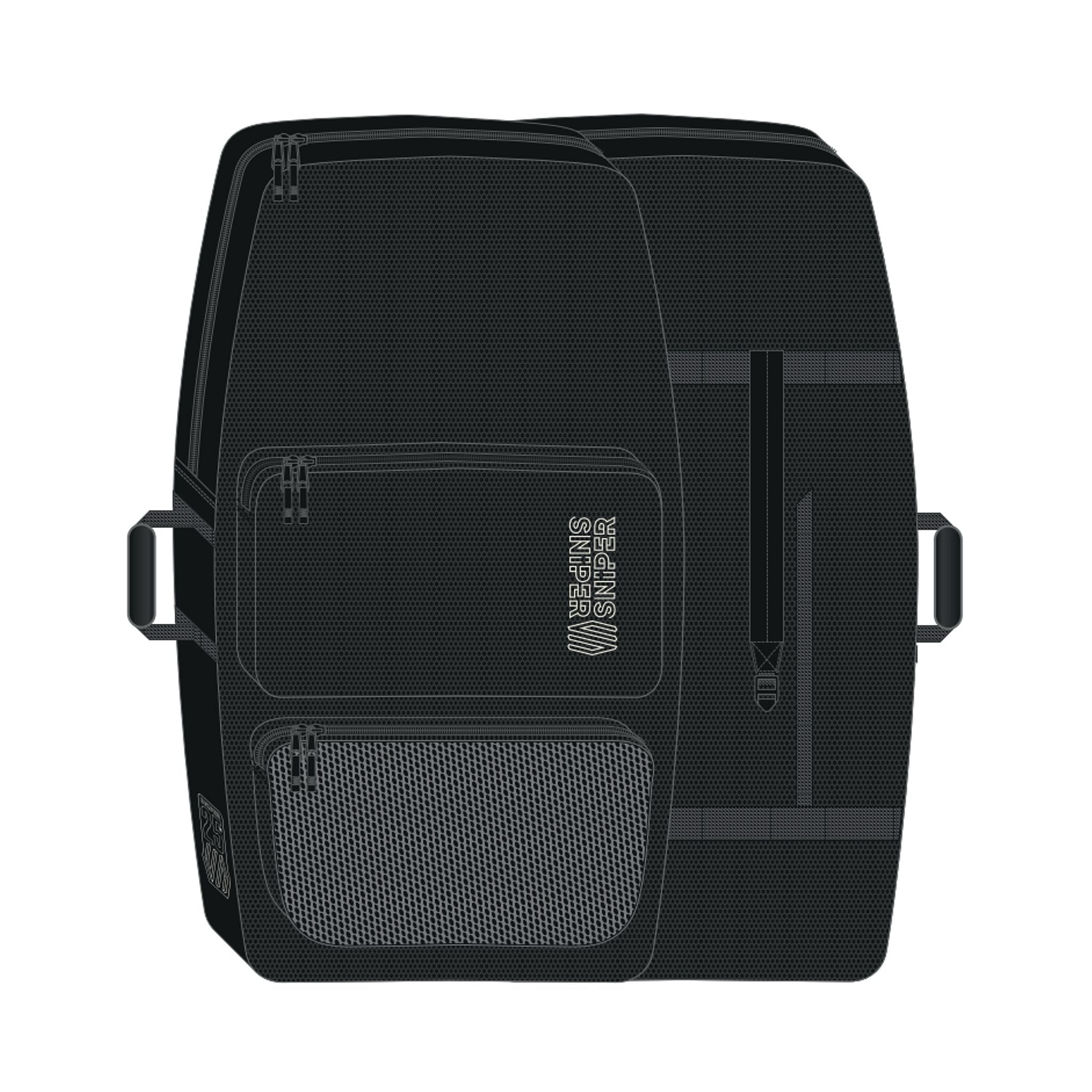 SNIPER Twincover Deluxe Bodyboard-Tasche 110 x 58 Schwarz