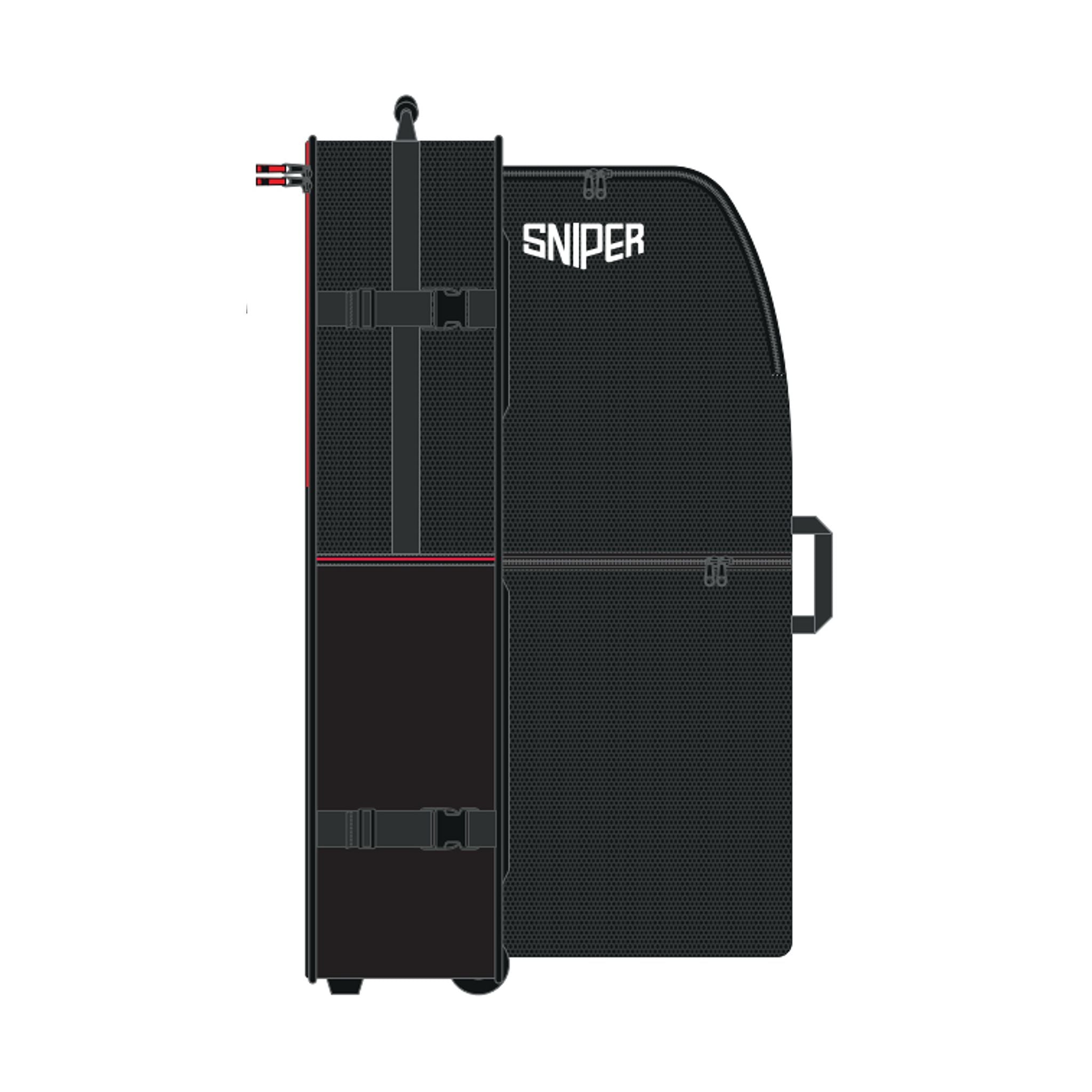 SNIPER Rollcover bodyboard bag with wheels 114 x 57 Black