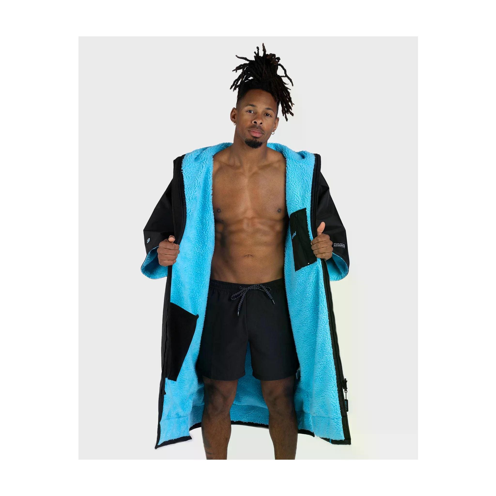 DRYROBE Advance Short Sleeve Black Camo Blue M Adult