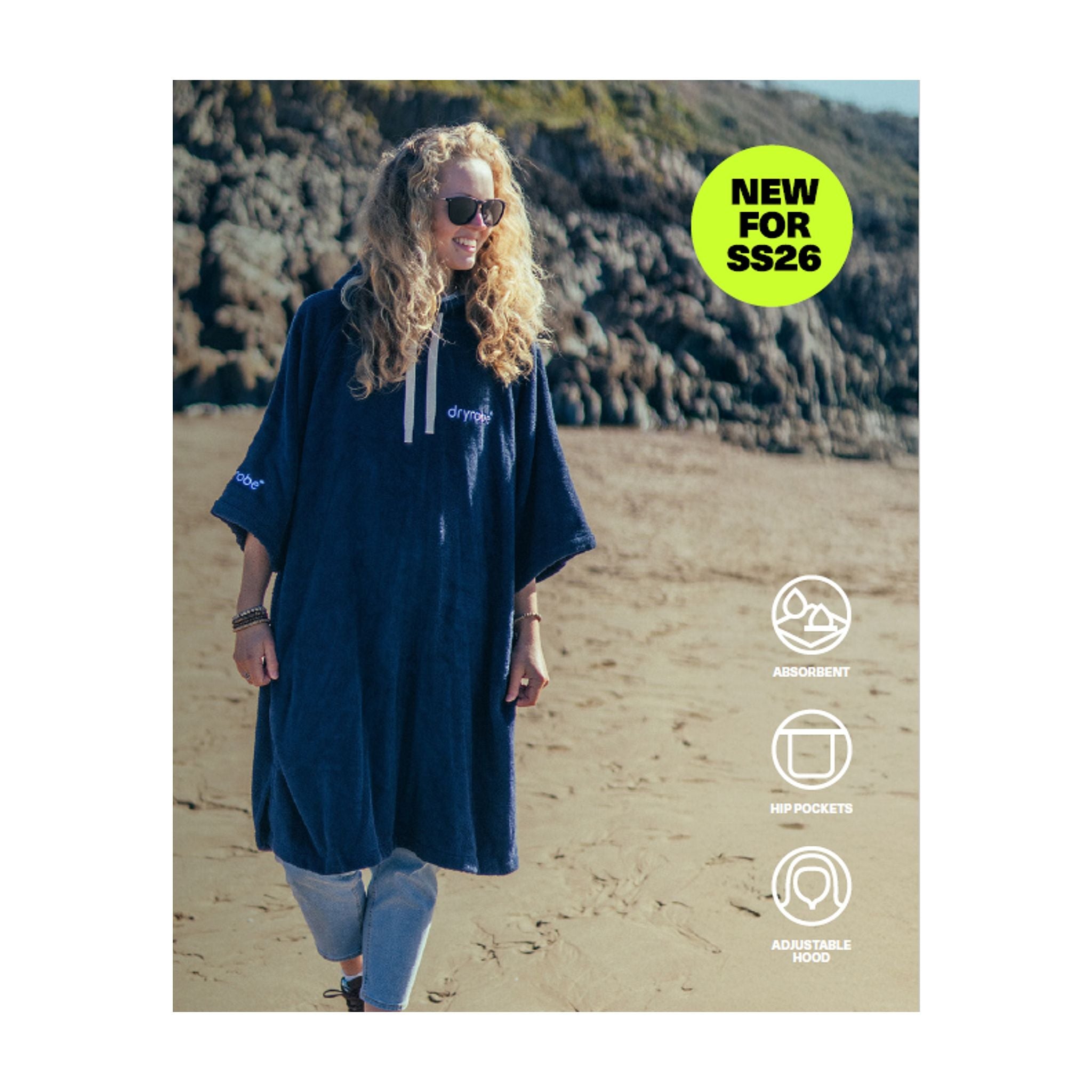 DRYROBE towel coat organic cotton