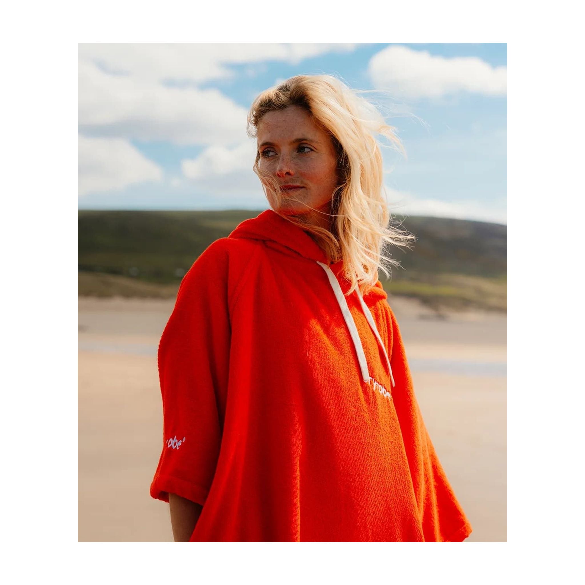 DRYROBE towel coat organic cotton Orange Adult