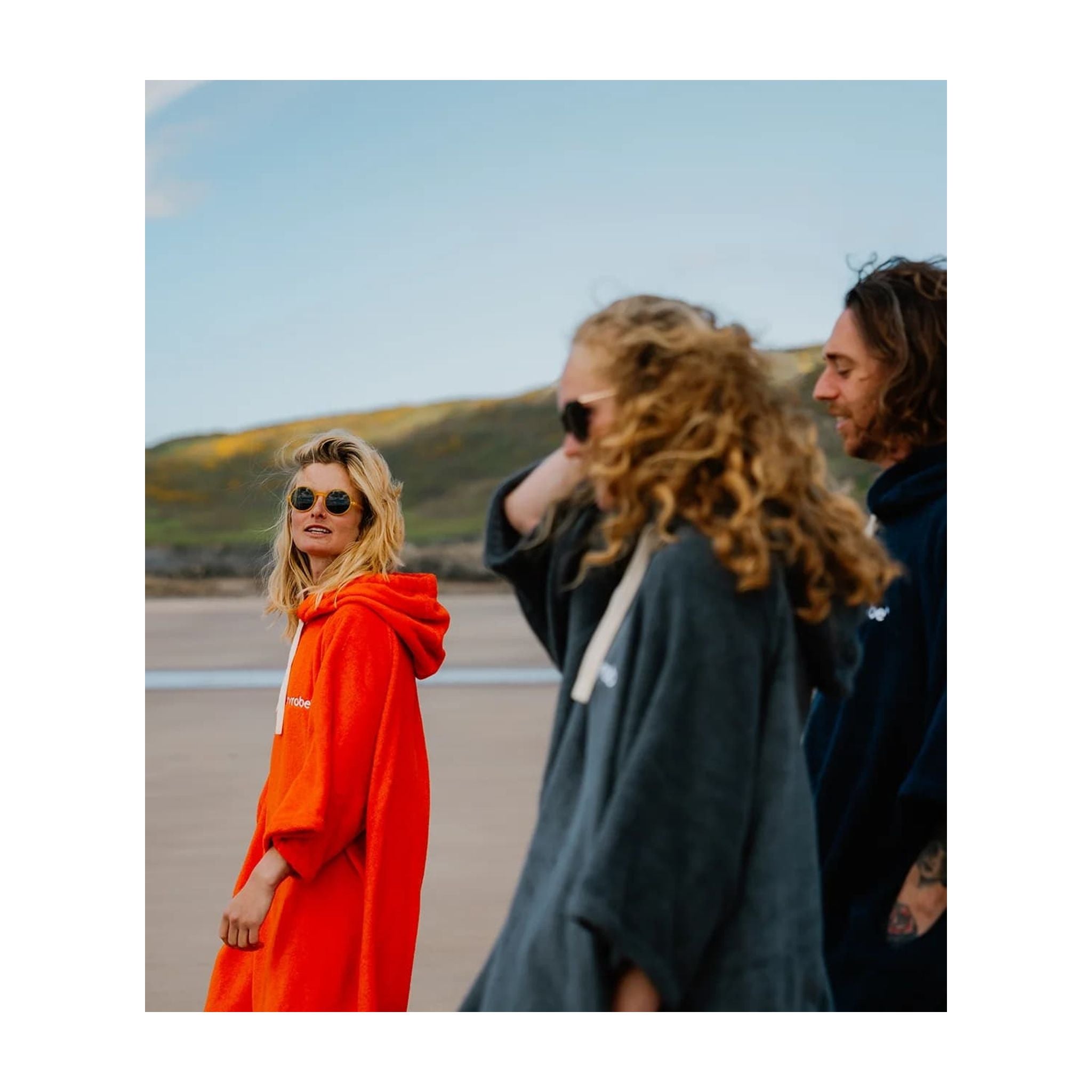 DRYROBE towel coat organic cotton Orange Adult