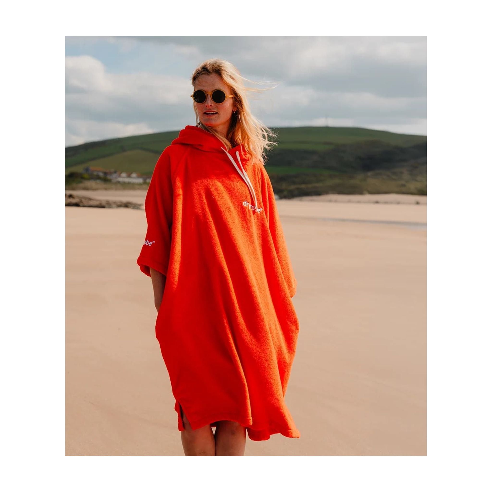 DRYROBE towel coat organic cotton Orange Adult