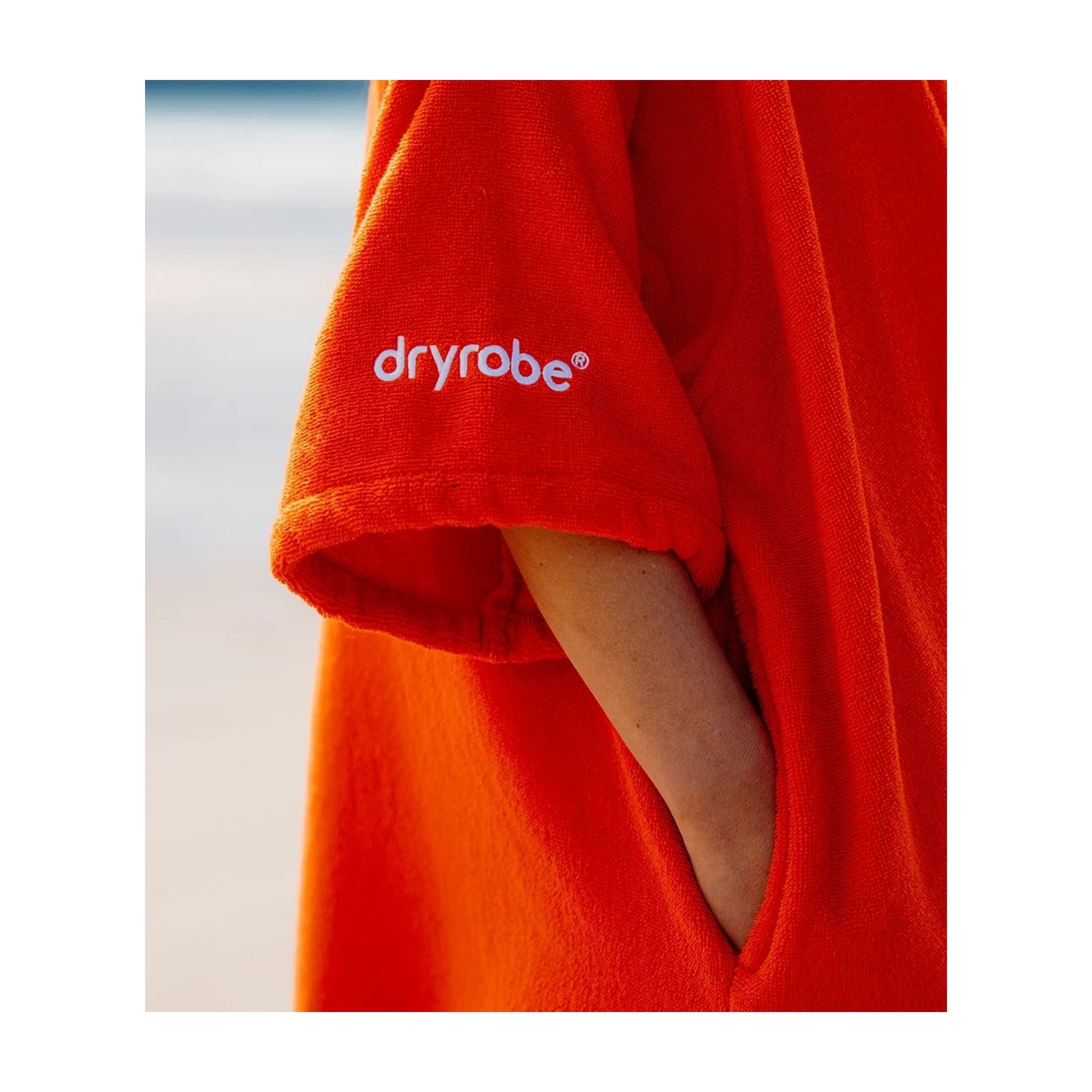 DRYROBE towel coat organic cotton Orange Adult