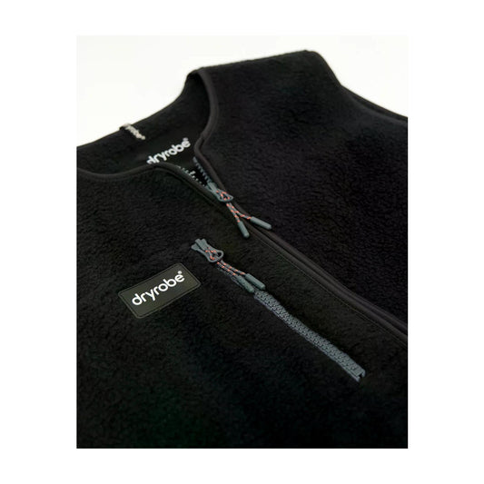 dryrobe thermo weste black fleeceweste