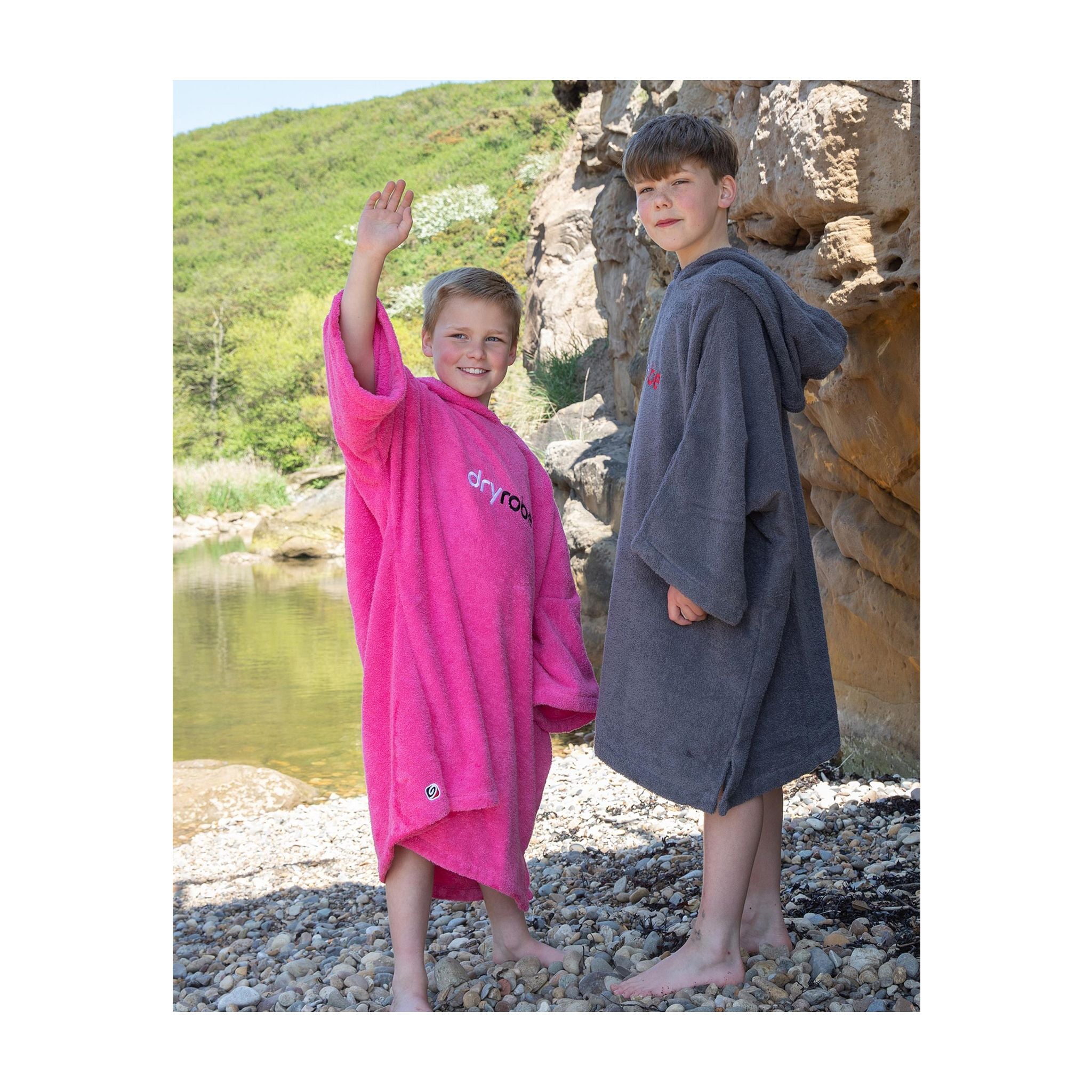 DRYROBE towel coat Bio KIDS Pink 10-13