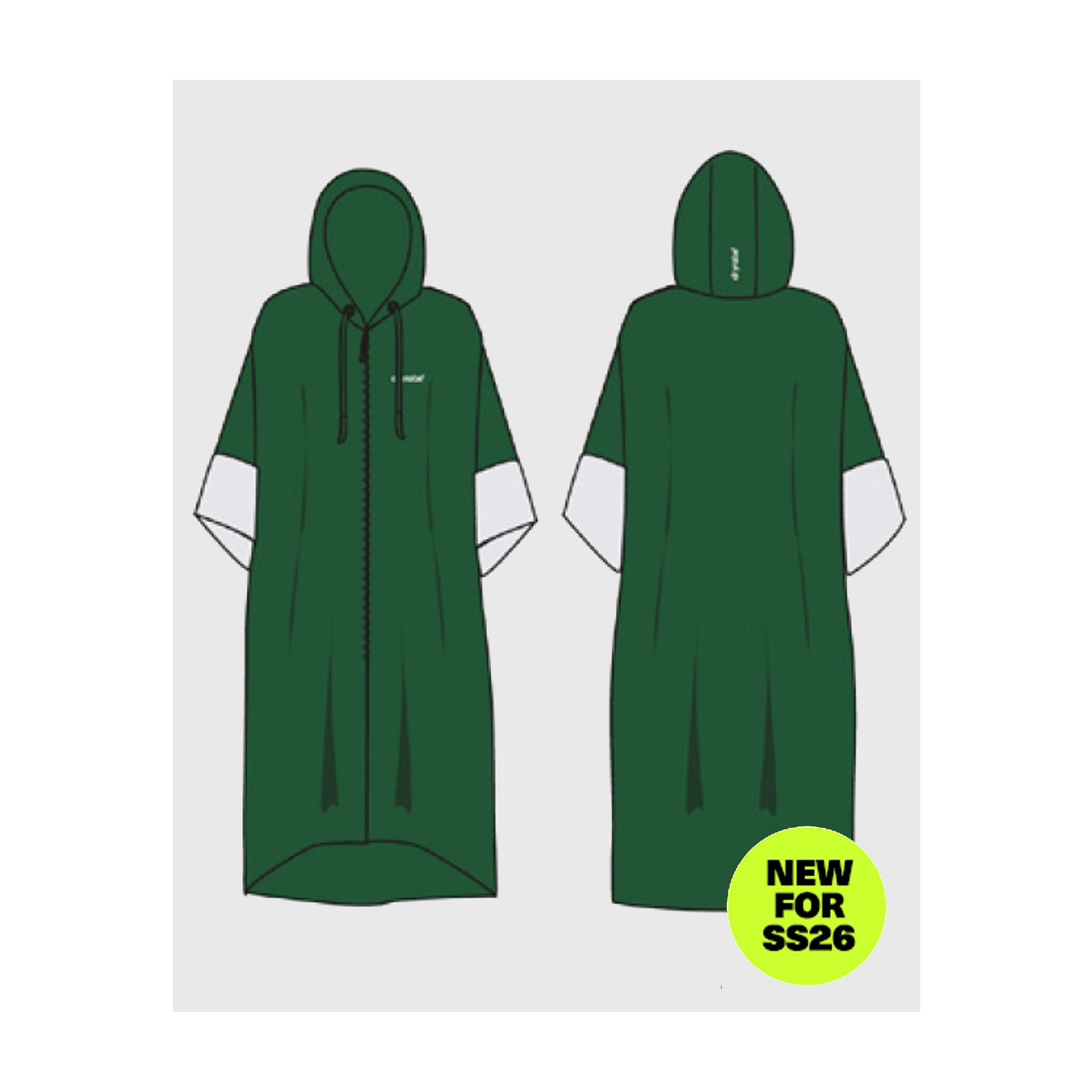 DRYROBE Fullzip Handtuchmantel Baumwolle
