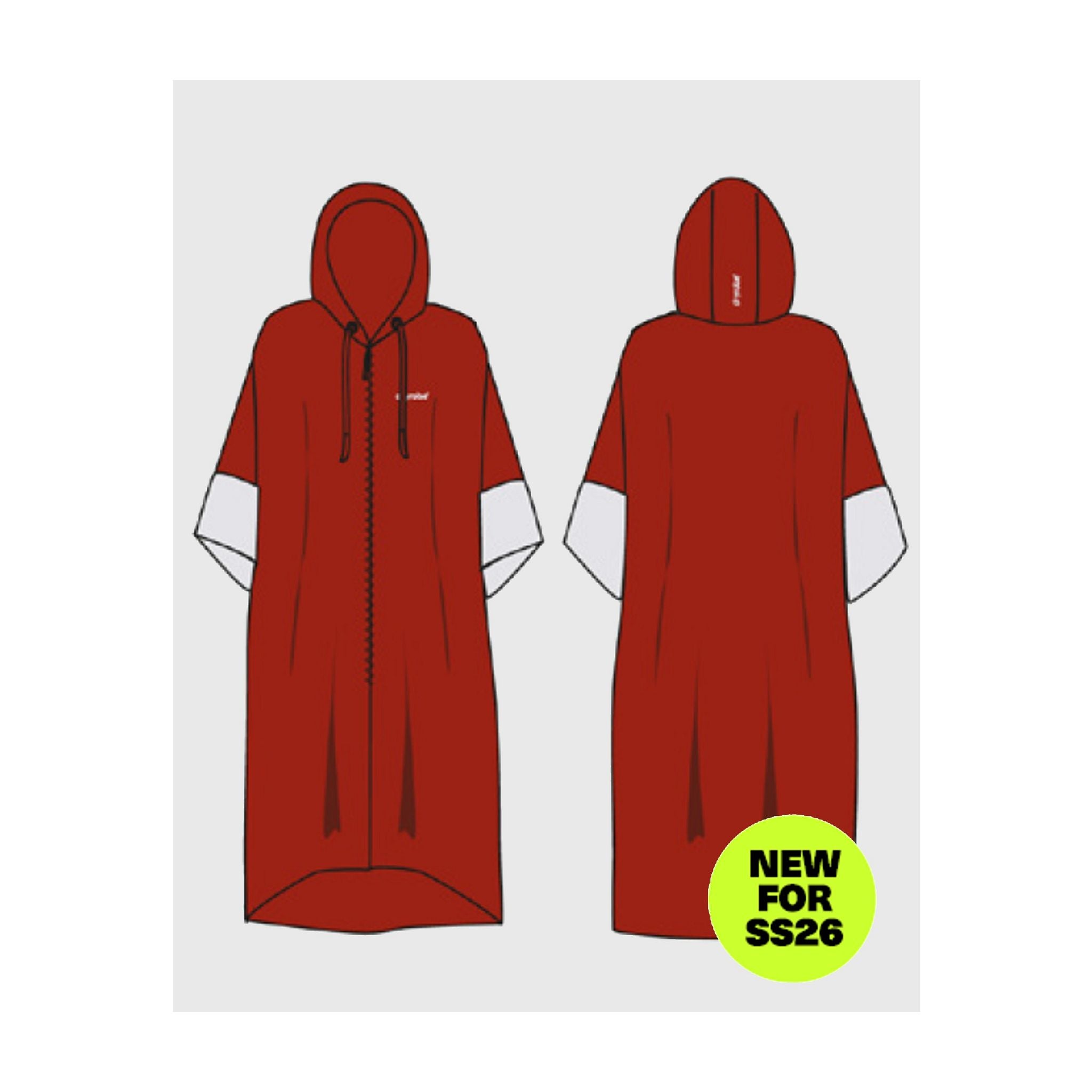 DRYROBE Fullzip Handtuchmantel Baumwolle