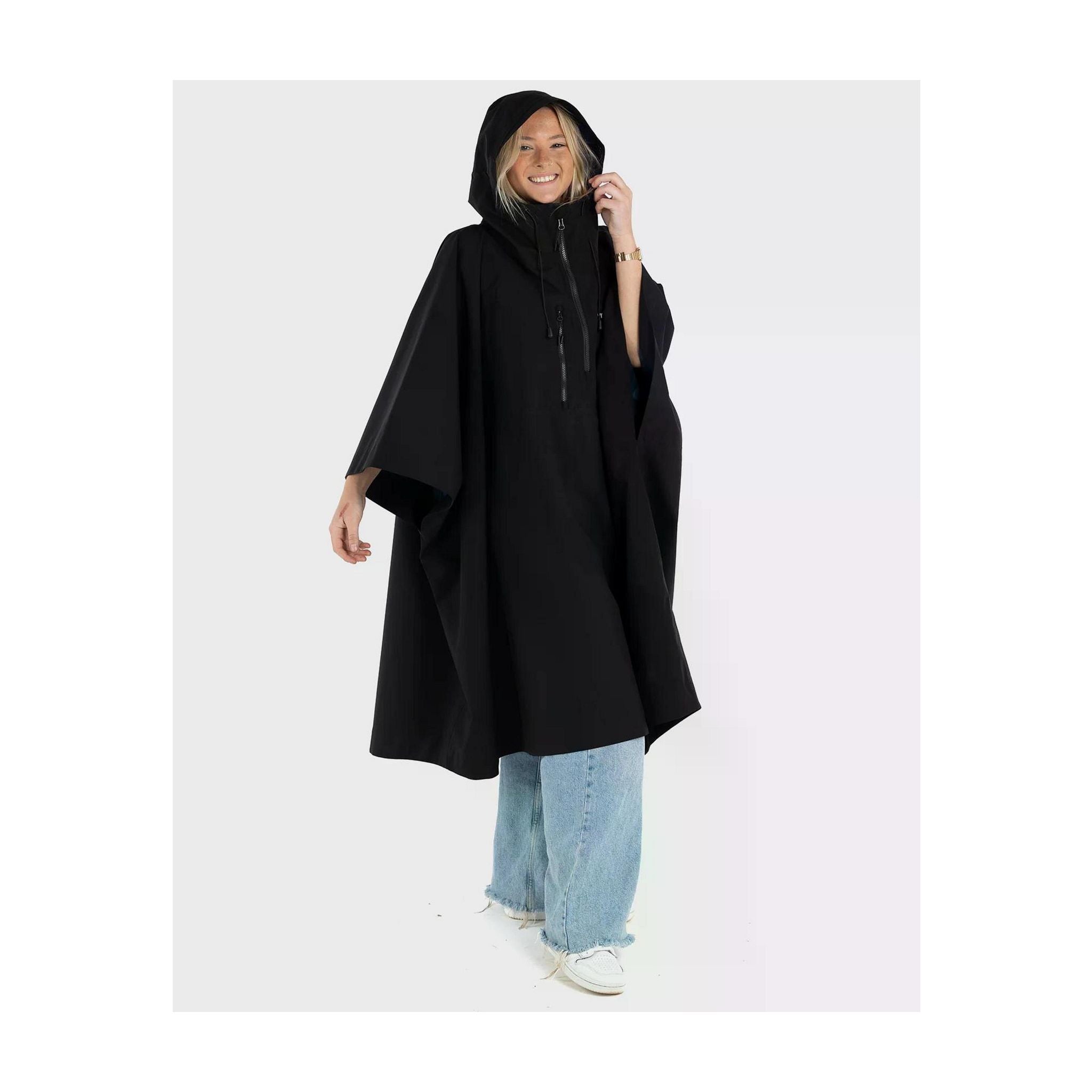 DRYROBE Regen-Poncho wasserdicht Unisize Black Adult