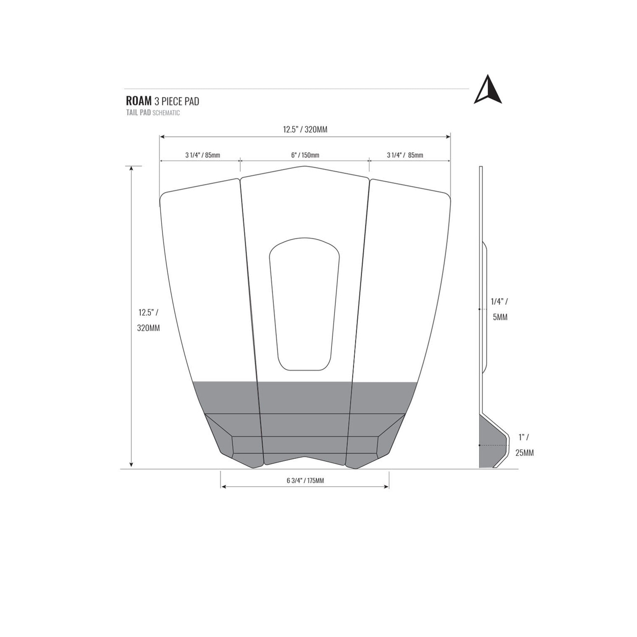 ROAM Footpad Deck Grip Traction Pad Türkis