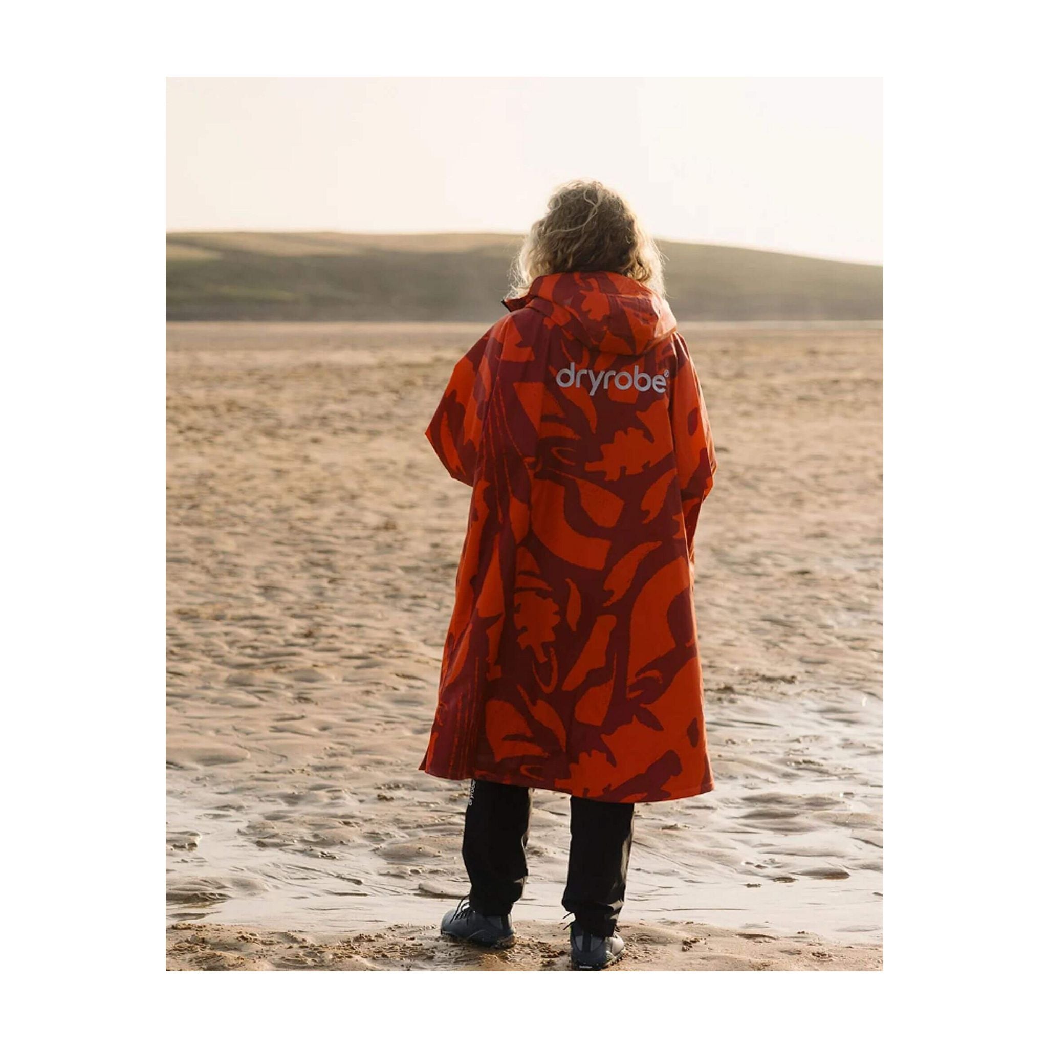 DRYROBE Advance Long-Sleeve Mosaic Palm XL Orange Adult
