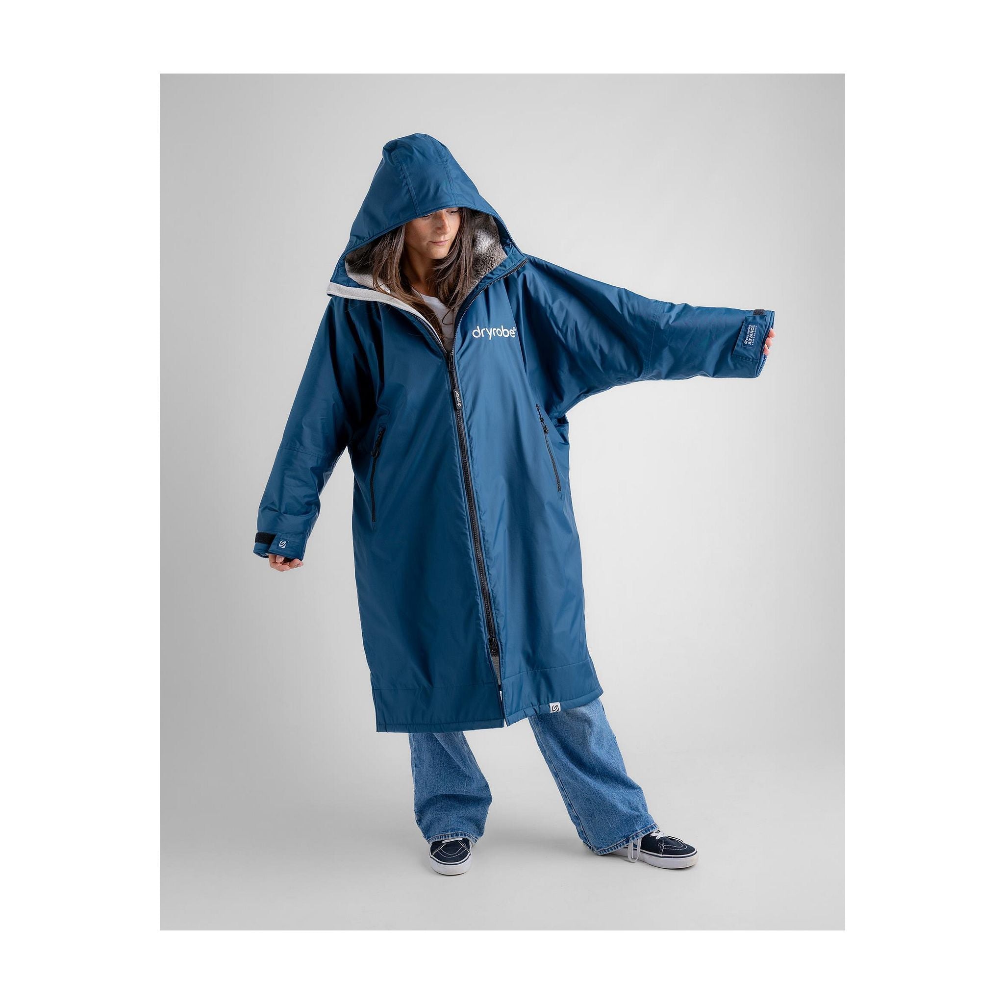 DRYROBE Advance Long Sleeve Blue Sand Camo XL Blau Adult