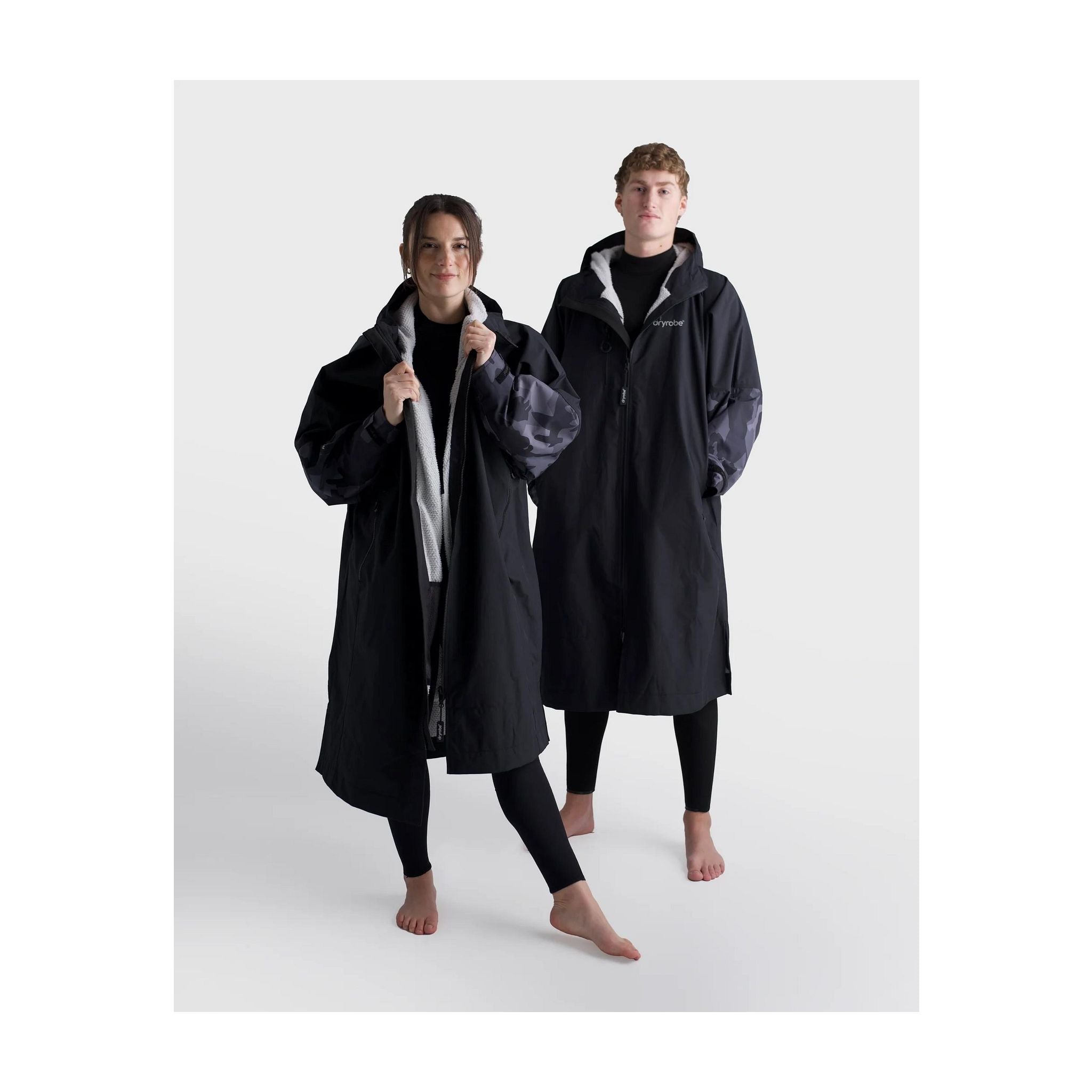 DRYROBE Tech-Lite Long Sleeve Schwarz Camo L Schwarz Adult