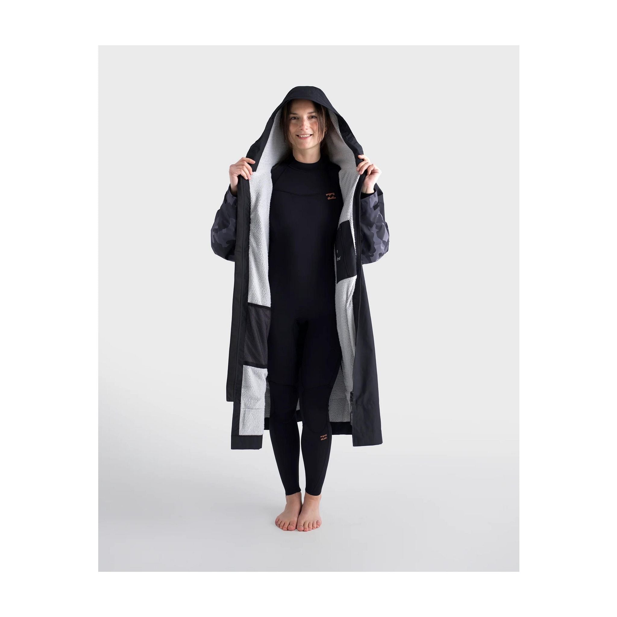 DRYROBE Tech-Lite Long Sleeve Schwarz Camo L Schwarz Adult