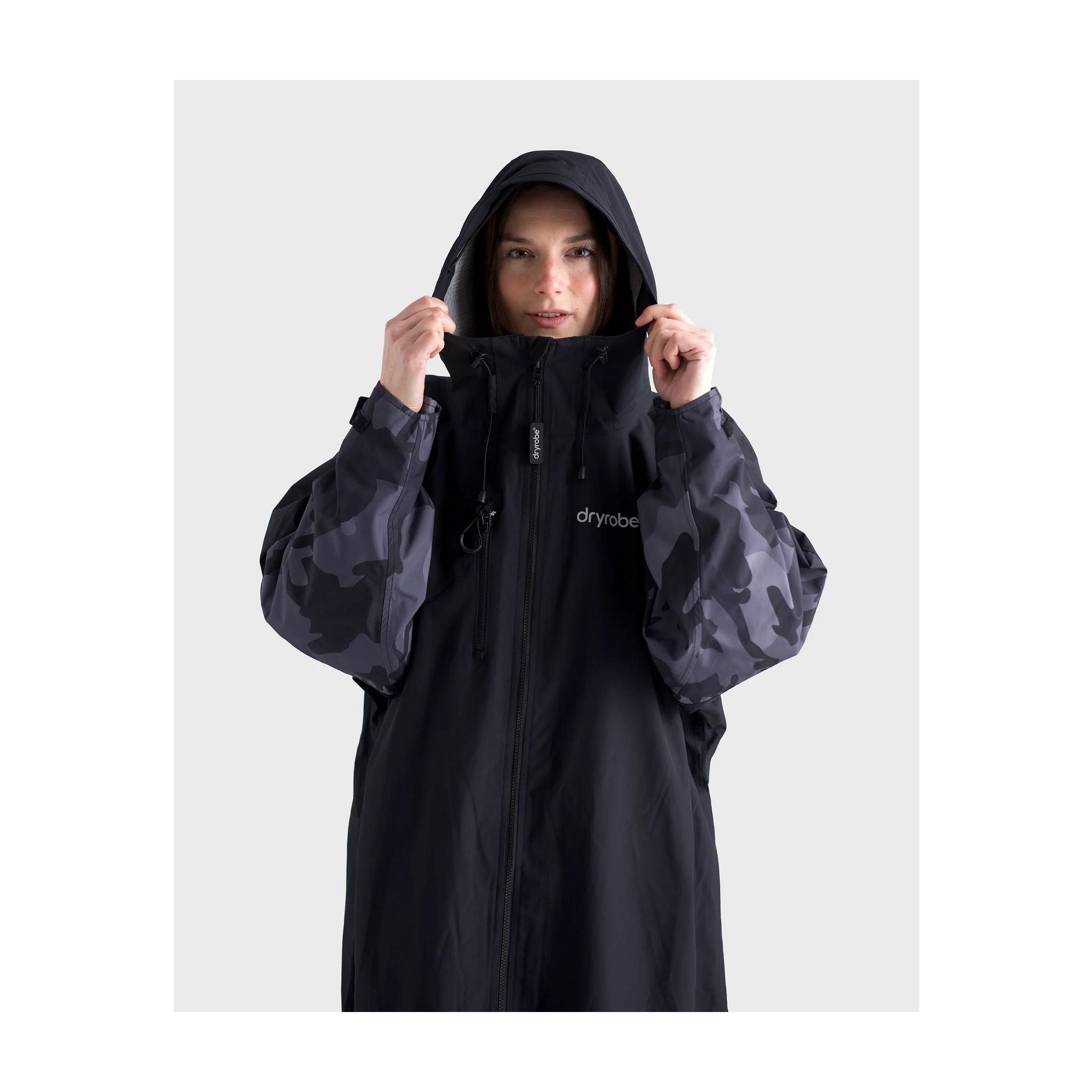 DRYROBE Tech-Lite Long Sleeve Schwarz Camo L Schwarz Adult