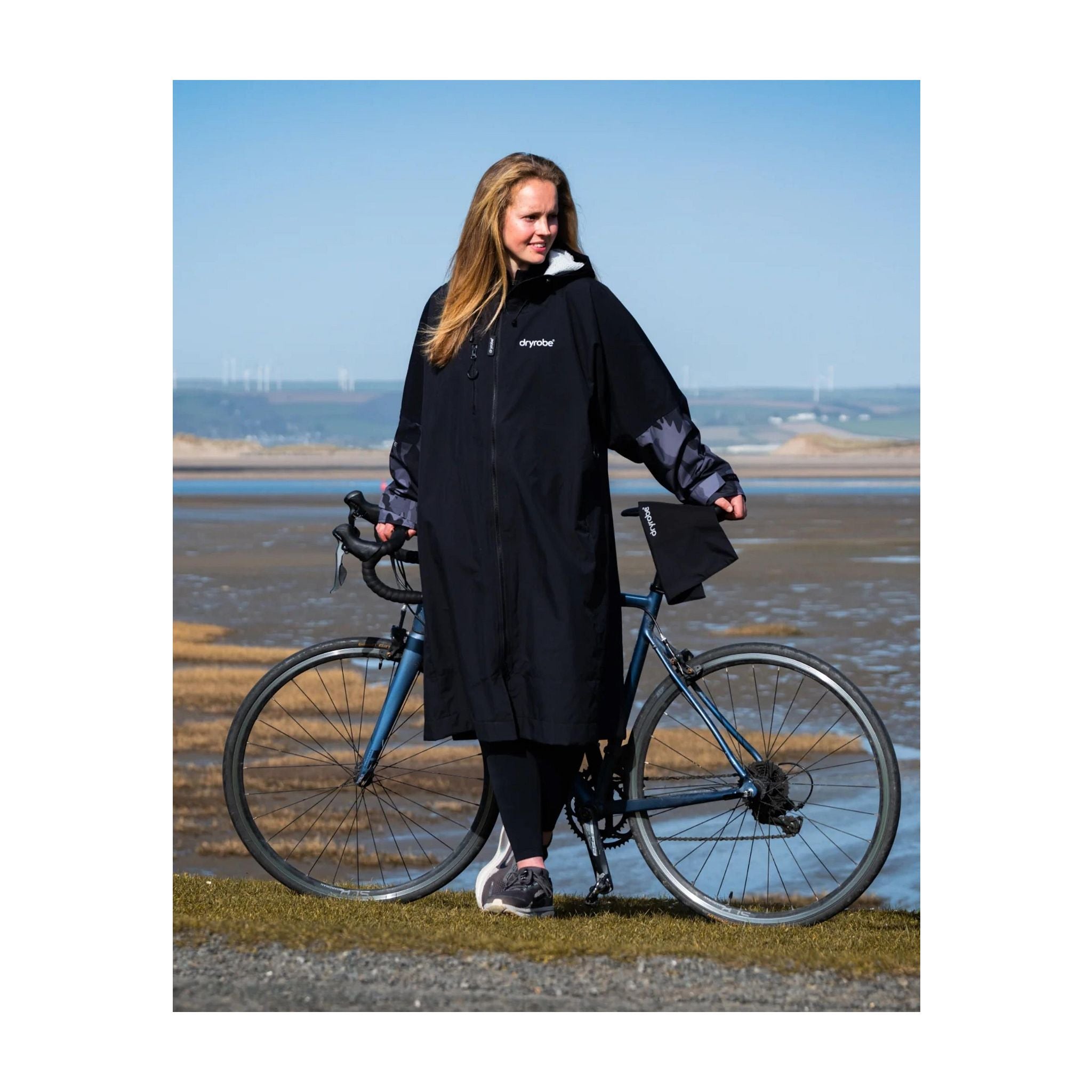 DRYROBE Tech-Lite Long Sleeve Schwarz Camo L Schwarz Adult