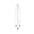 TORQ TEC Delpero Twin 7.0 x 21 3/8 White Performance Cruiser Surfboard