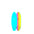 GO Surfboard Safety Soft Pro 9.0 Blue Rainbow