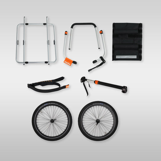 Reacha Fahrradanhänger wingfoil wingfoiling bike transportation beach anhänger bicycle trailer