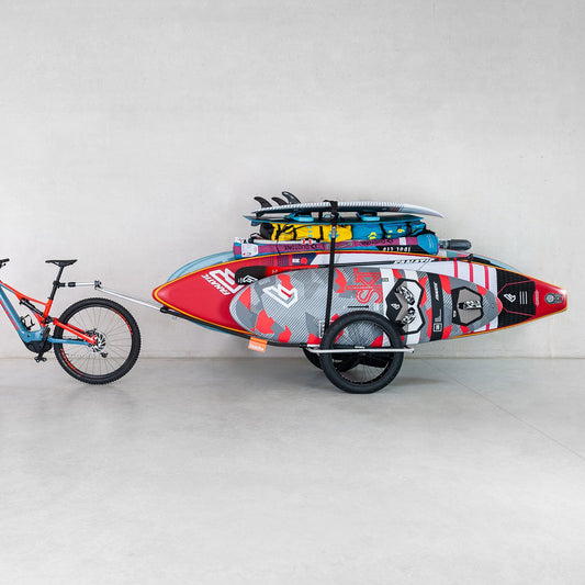 Reacha windsurfing wingfoil fahrradanhänger anhänger bike gear transportation bicycle trailer