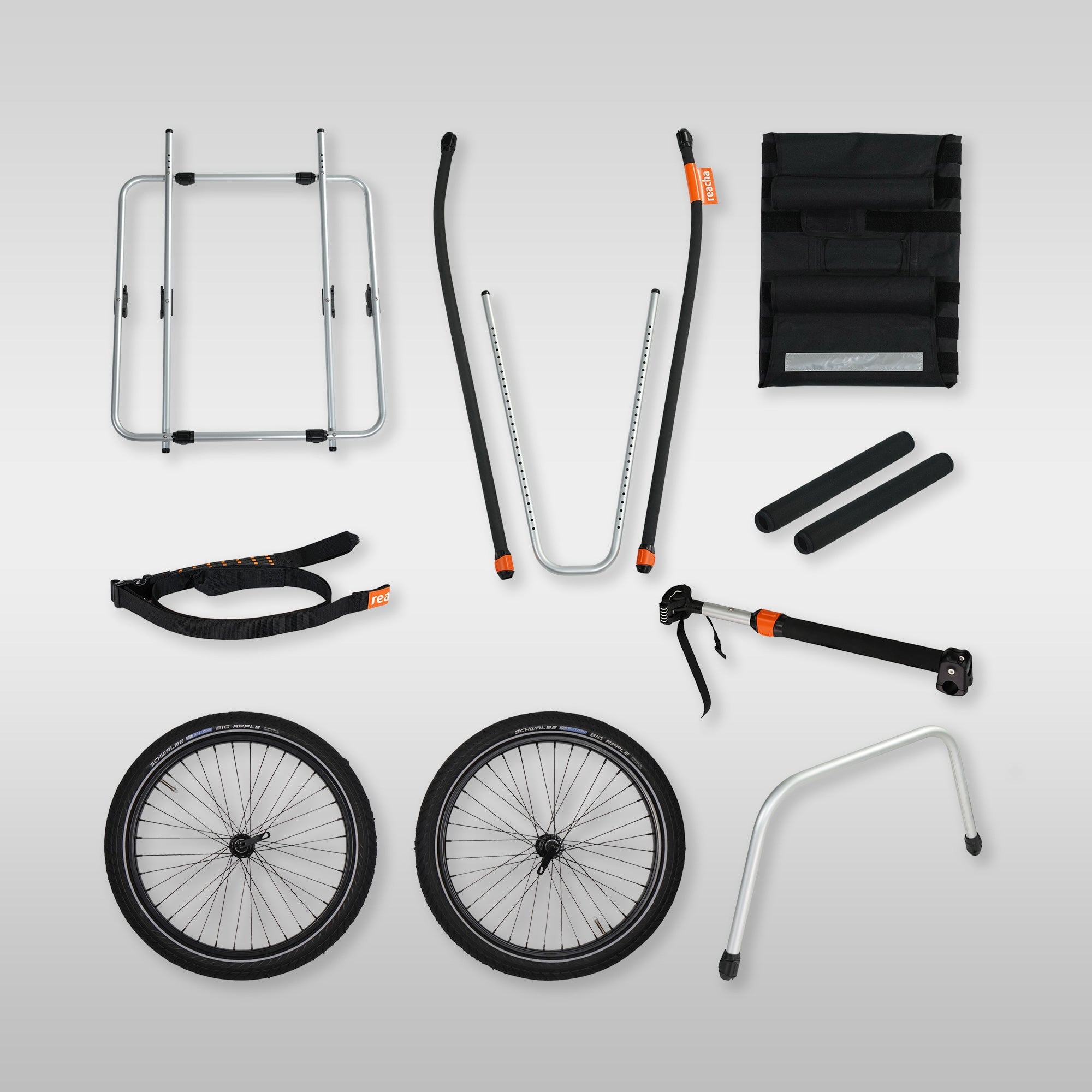 Reacha windsurfing wingfoil fahrradanhänger anhänger bike gear transportation bicycle trailer