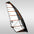white windsurfing foiling sail Loftsails Skyblade 2027