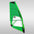 green windsurf sail Loftsails Purelip HD LTD 2027
