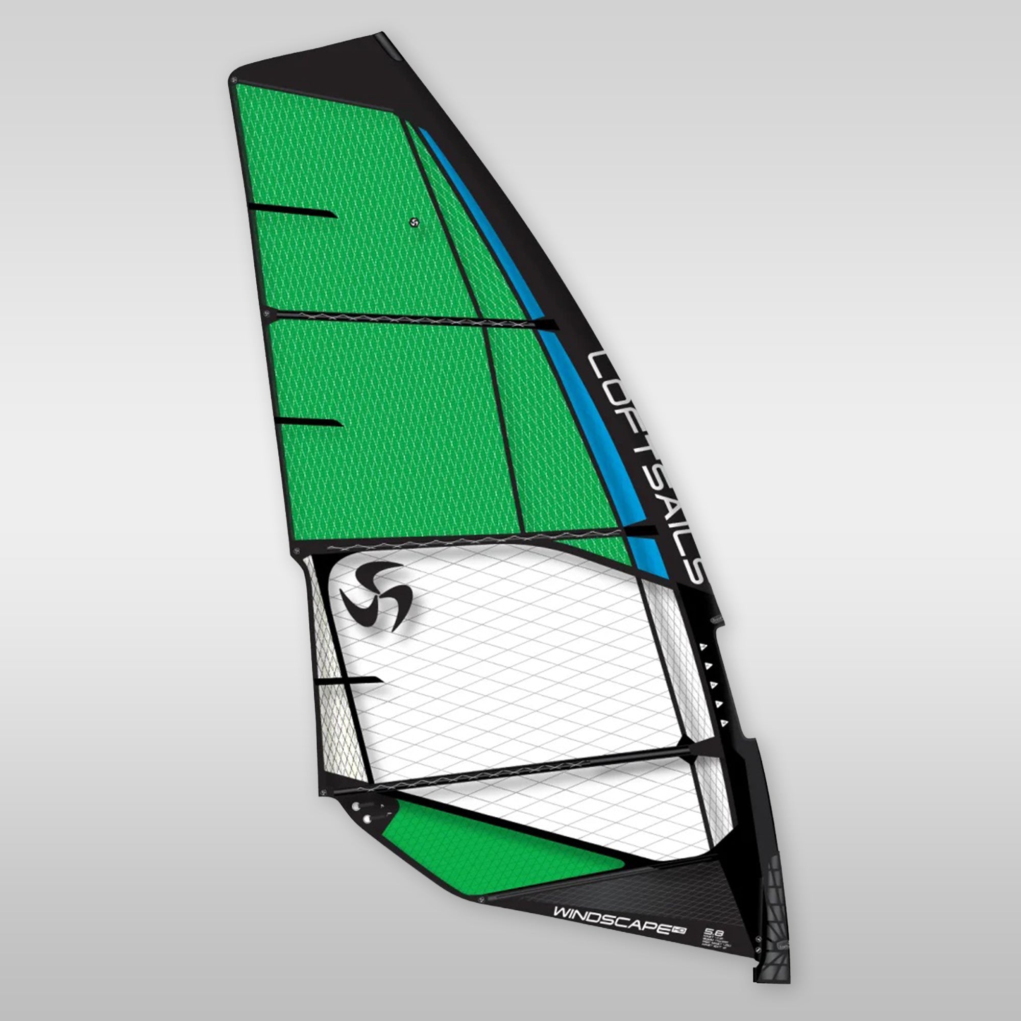 green windsurfing freeride sail Loftsails Windscape HD LTD 2027