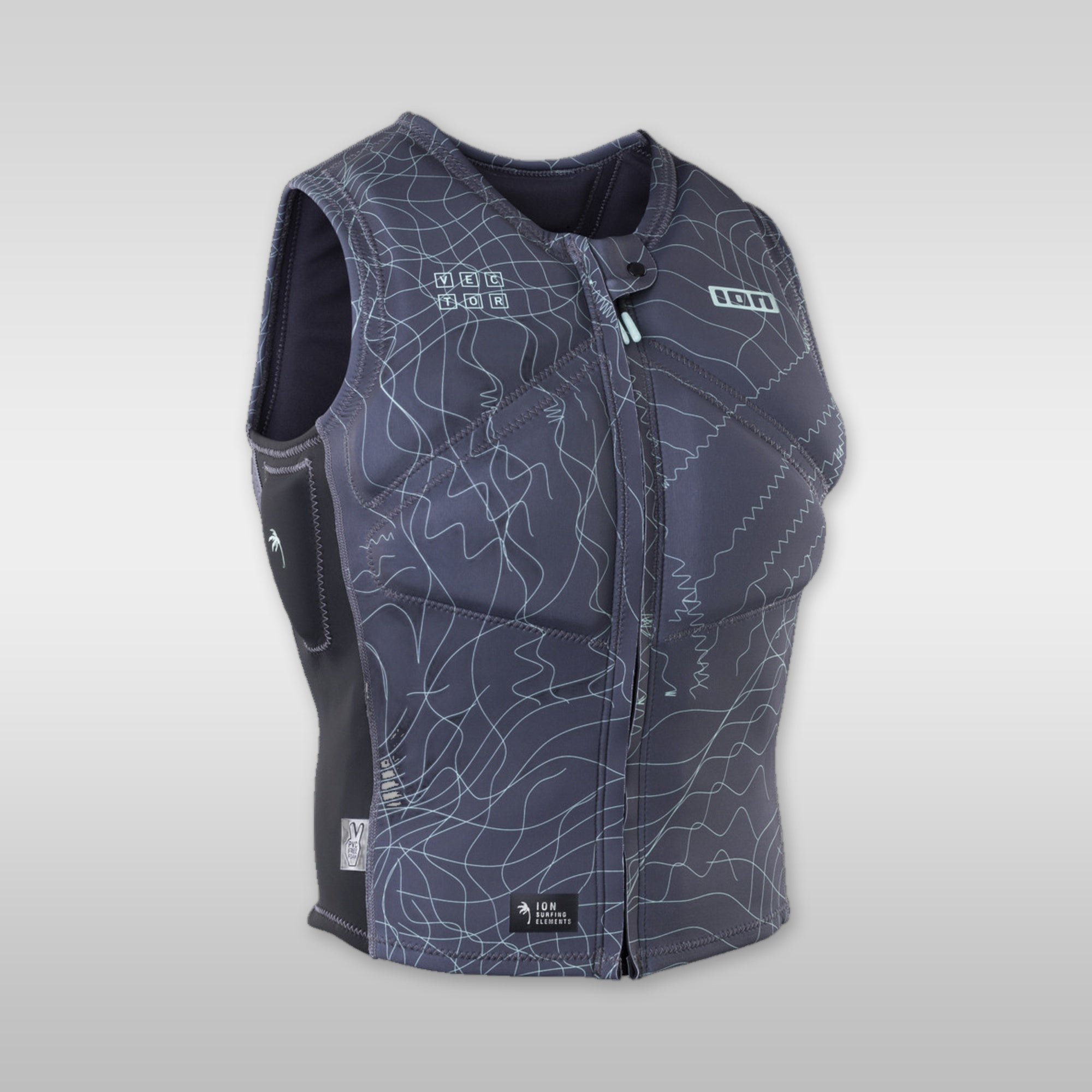 ion vector vest core front zip men prallschutzweste