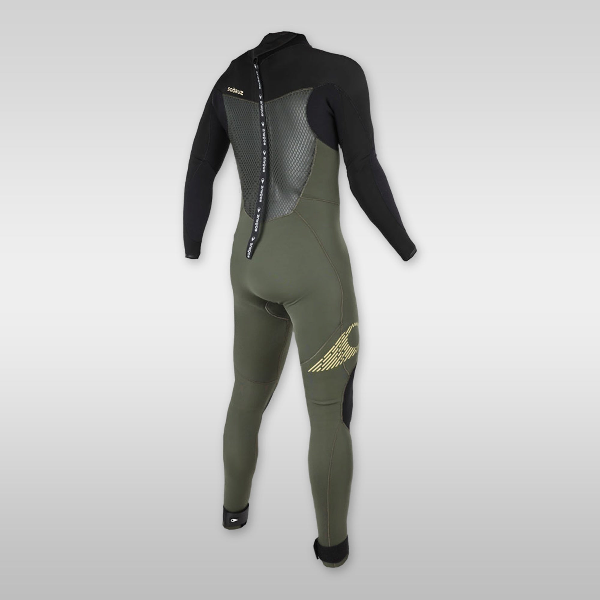 soöruz fighter army 4/3mm backzip neoprenanzug herren