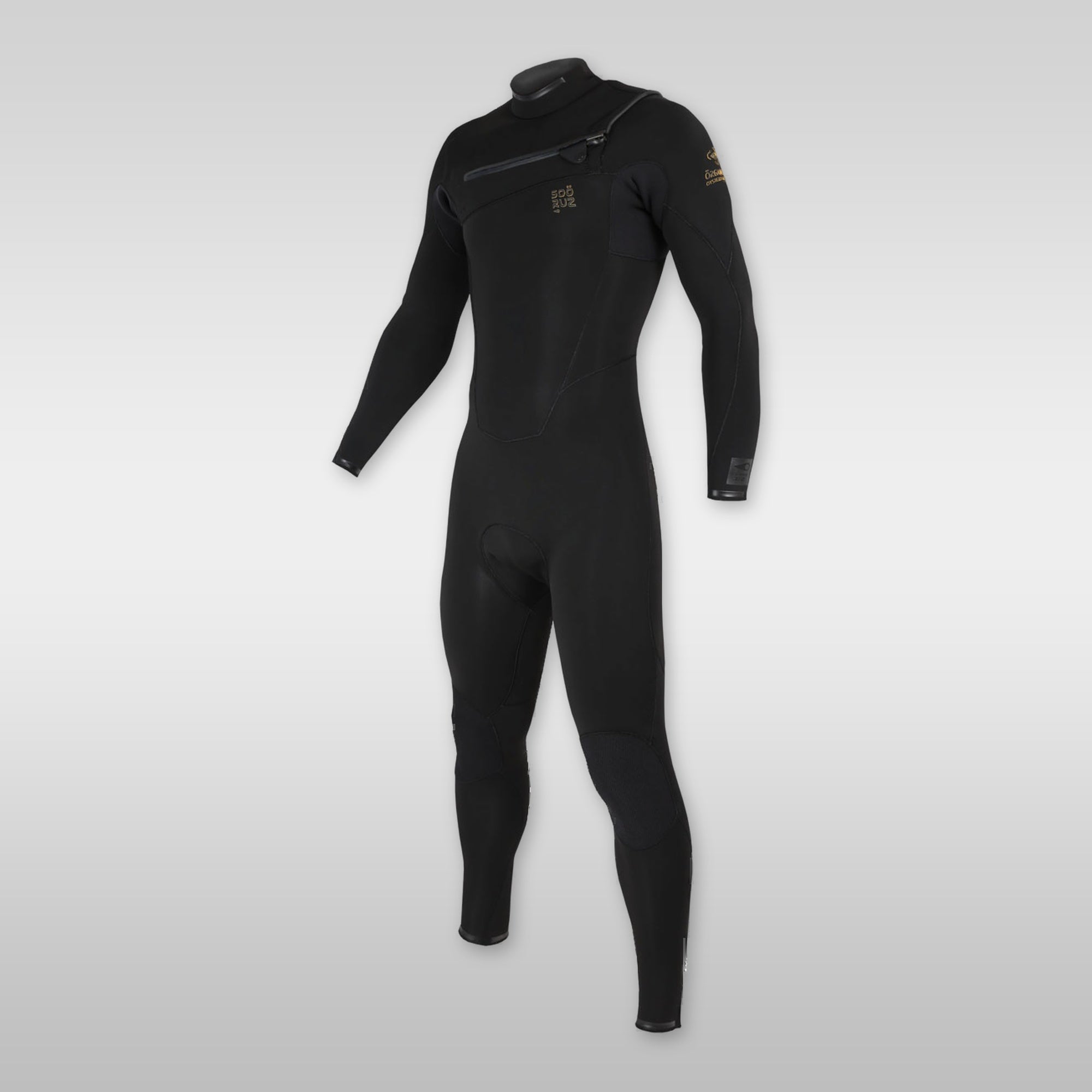 soöruz fighter black 5/4/3mm chestzip neoprenanzug herren