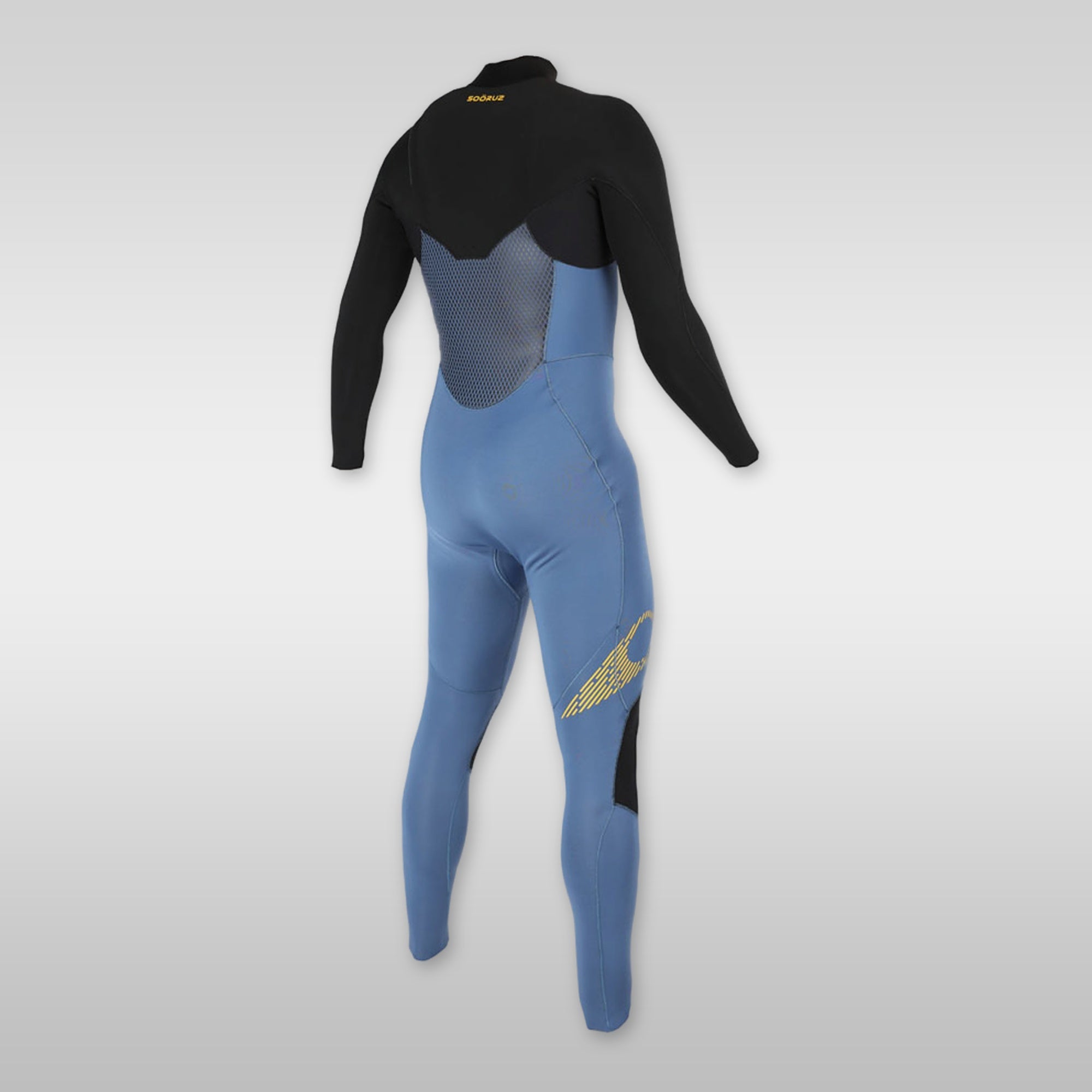 soöruz Fighter Blue 4/3mm Chest-Zip Wetsuit for Men