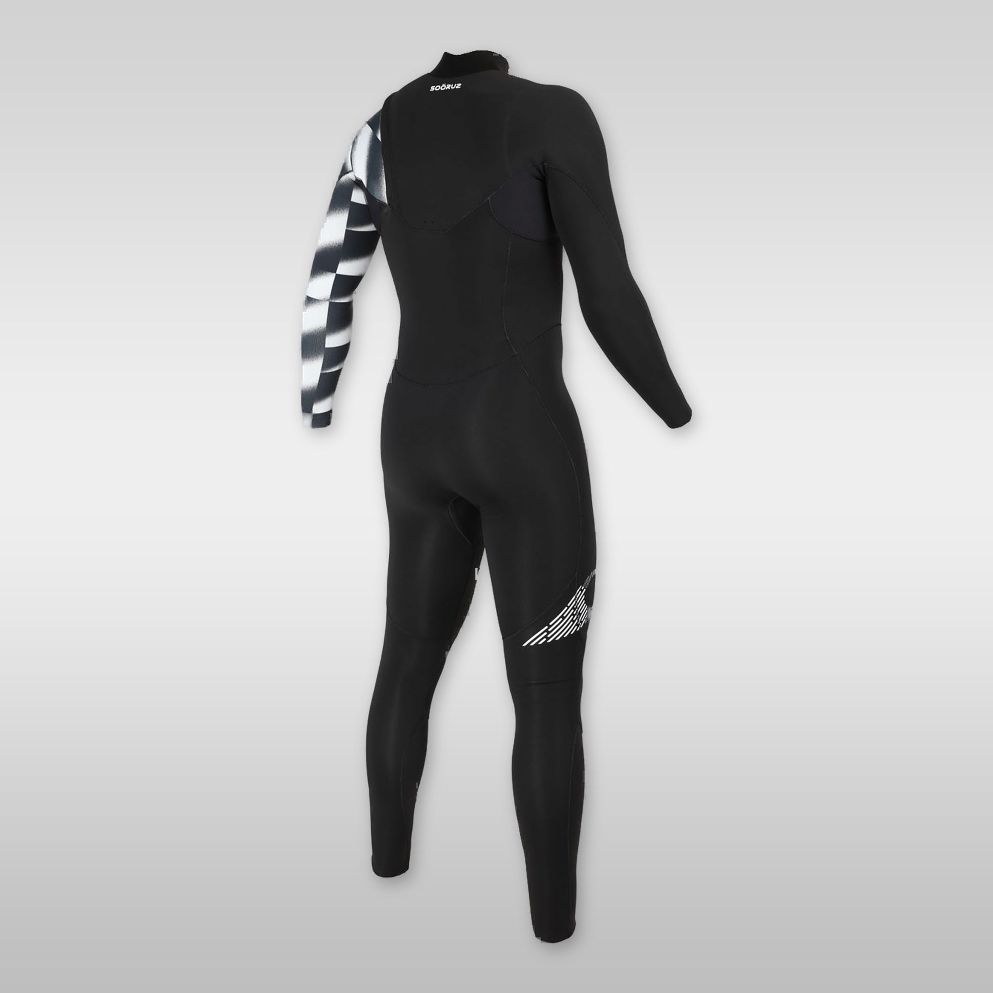 Soöruz Fighter Black 4/3mm Zipless Wetsuit for Men