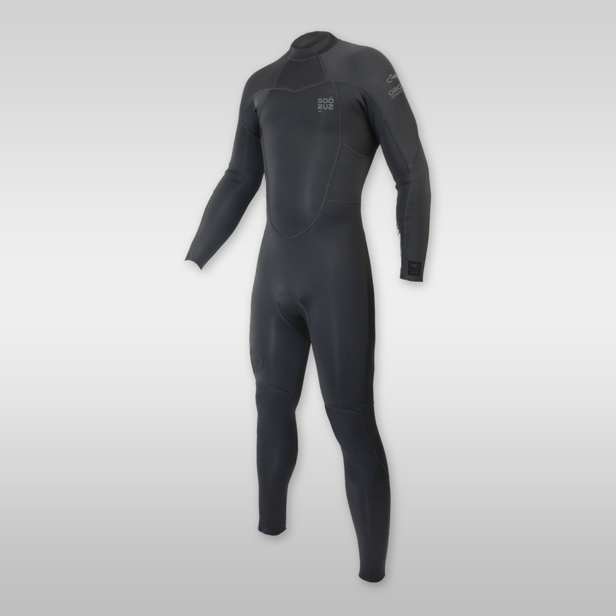 Soöruz Fly Black 3/2 mm Backzip Wetsuit for Men