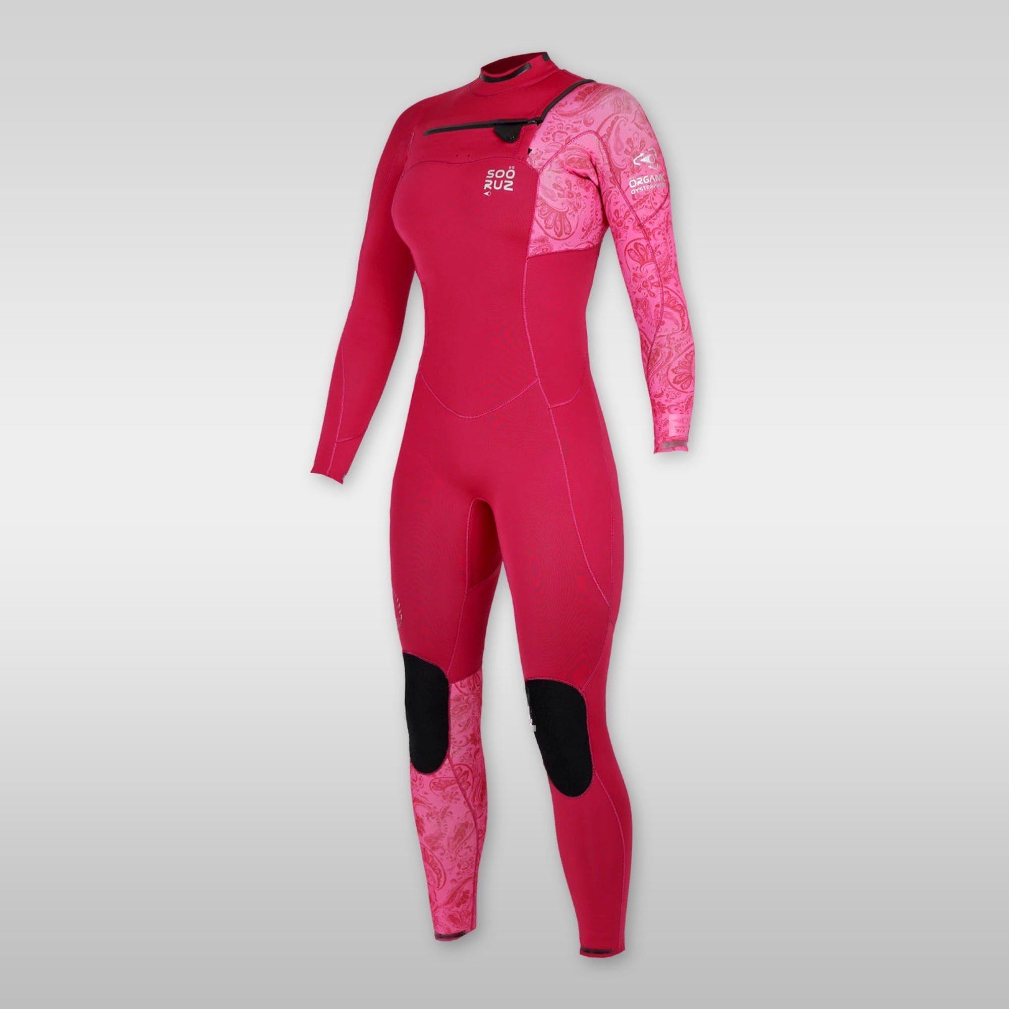soöruz Divine Pink 3/2 mm Chest-Zip Wetsuit for Women