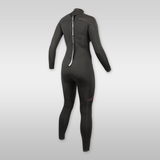 soöruz divine black 4/3mm backzip neoprenanzug damen