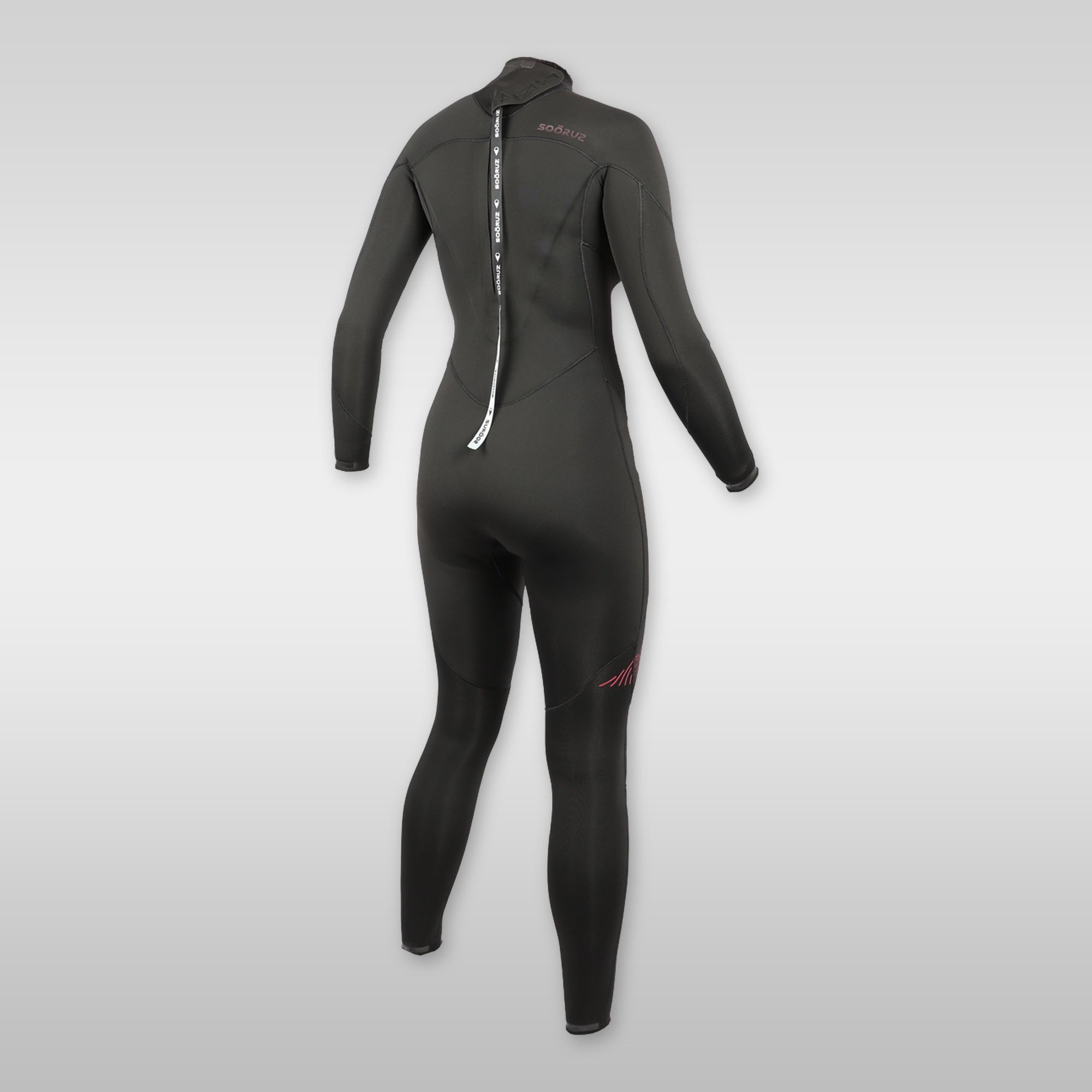 soöruz divine black 3/2mm backzip neoprenanzug damen