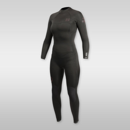 soöruz divine black 3/2mm backzip neoprenanzug damen