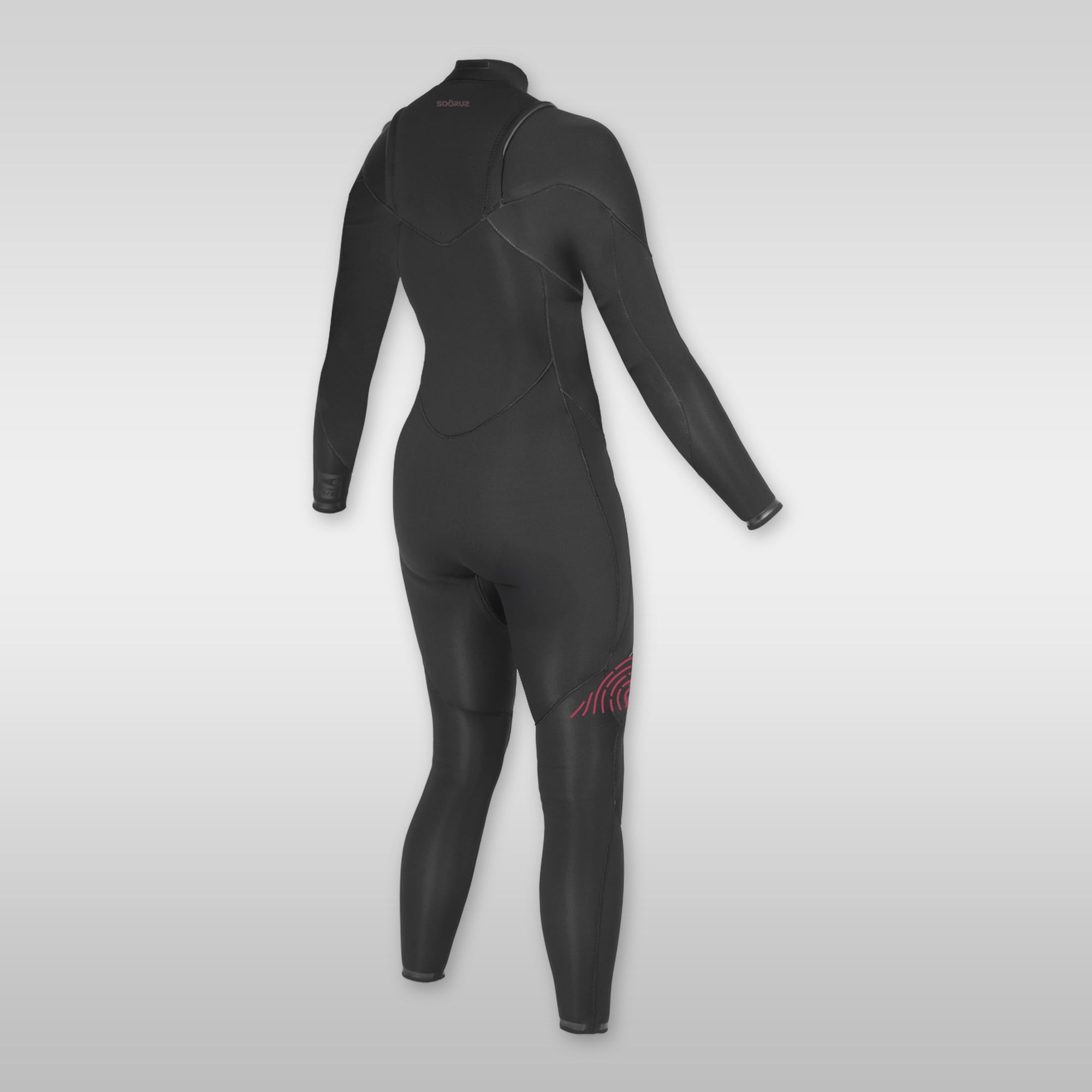 soöruz divine black 4/3mm frontzip neoprenanzug damen
