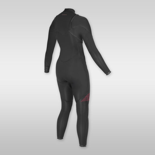 soöruz divine black 4/3mm frontzip neoprenanzug damen